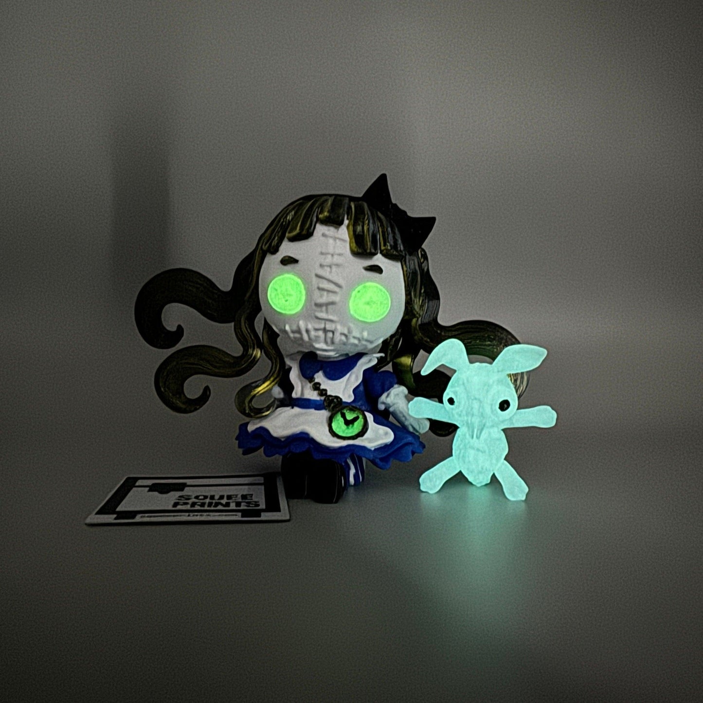Alice in Wonderland | White Rabbit | Glow in the Dark - Squee Prints