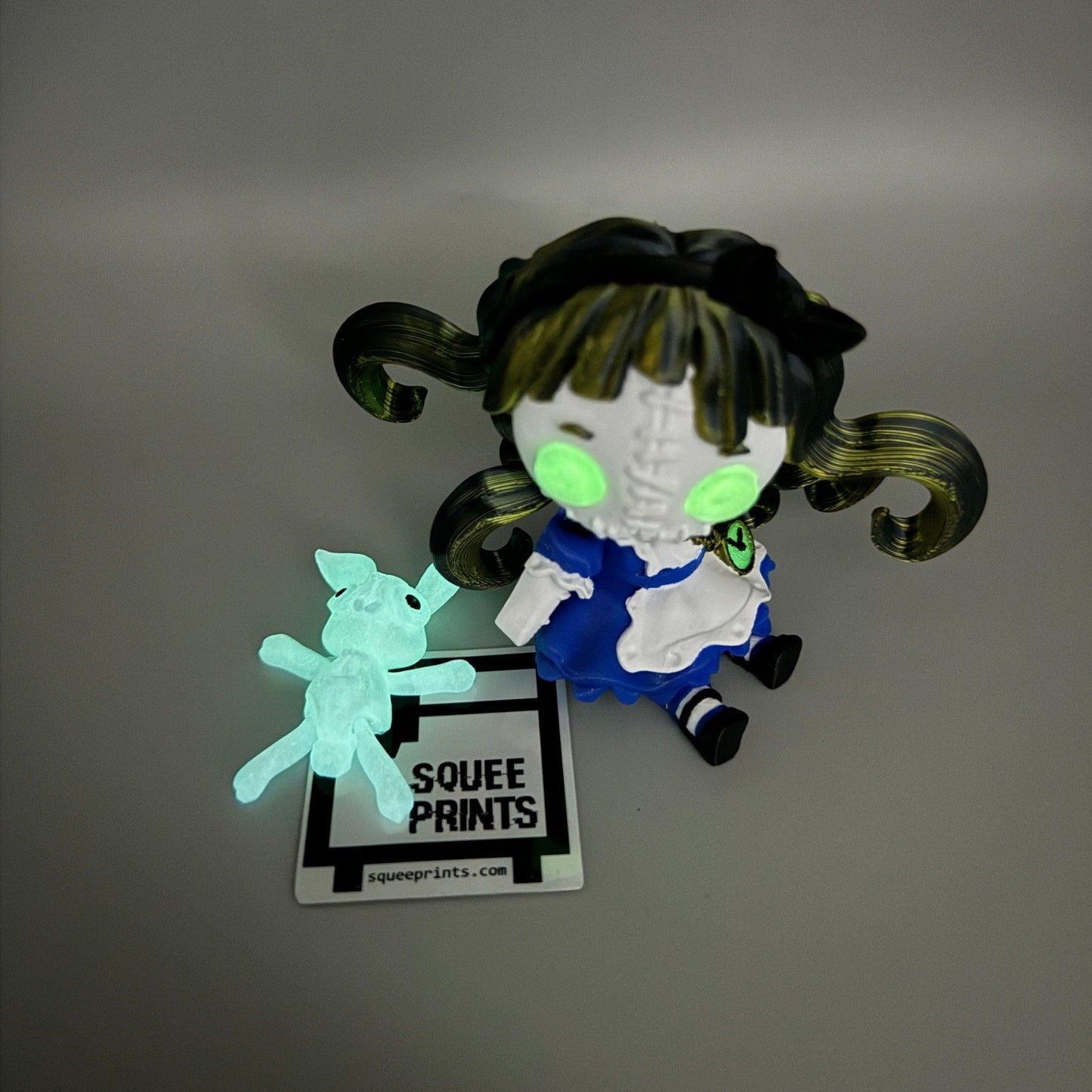 Alice in Wonderland | White Rabbit | Glow in the Dark - Squee Prints