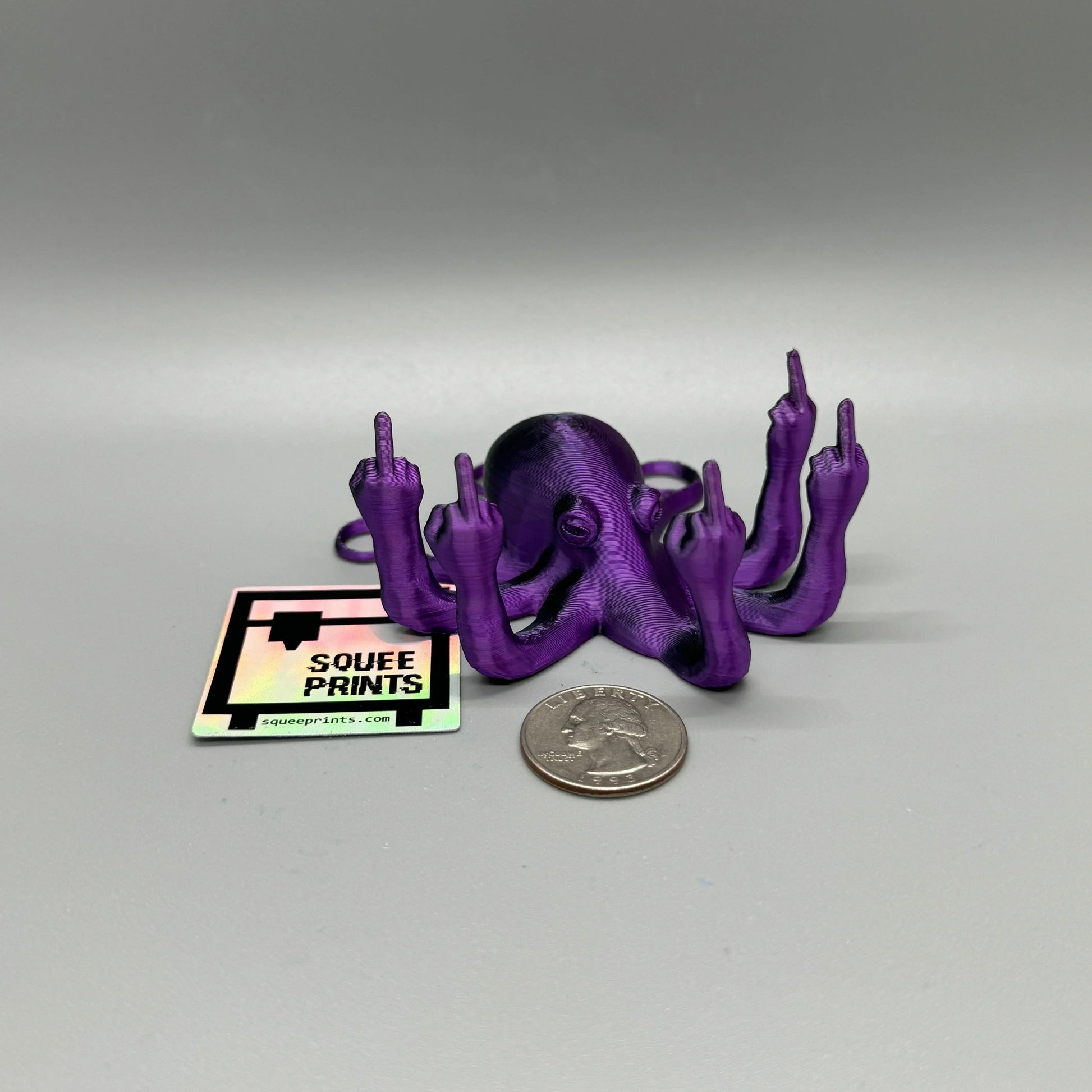 Fucktopus | Prank Gift | Middle Finger Octopus - Squee Prints