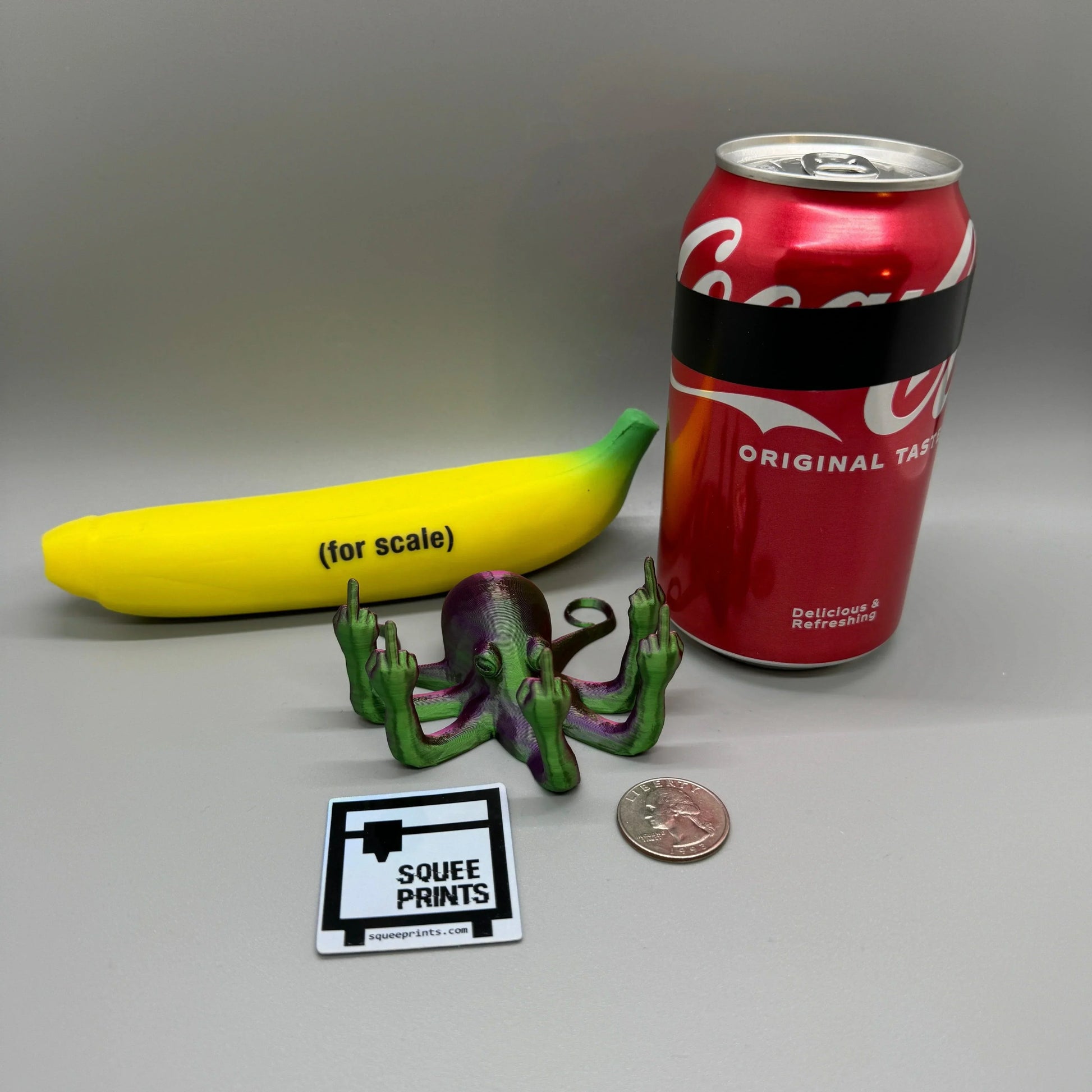 Fucktopus | Prank Gift | Middle Finger Octopus - Squee Prints