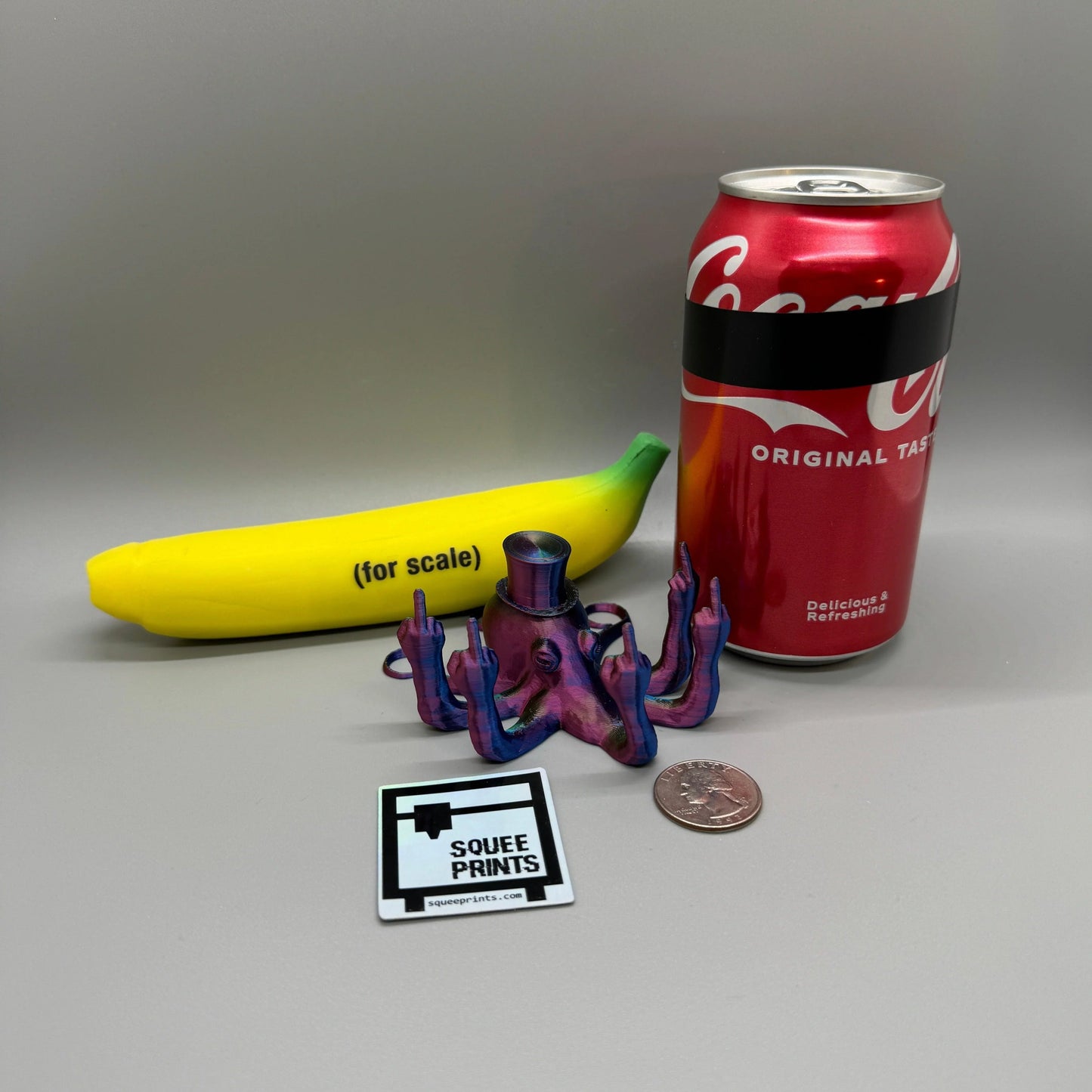 Sir Fucktopus | Prank Gift | Middle Finger Octopus - Squee Prints