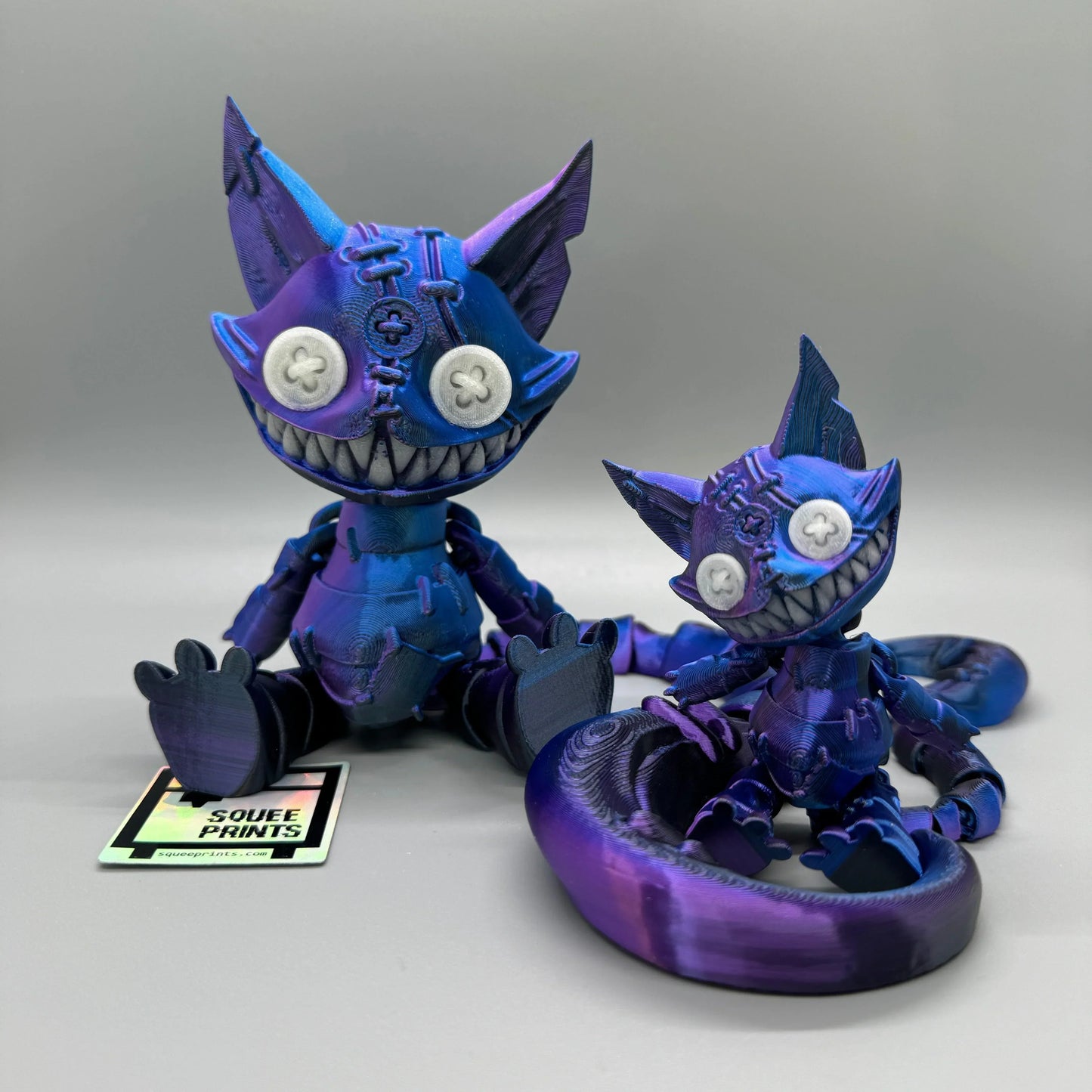 Creepy Cheshire Cat | Alice in Wonderland | Glow in the Dark | 13 Inches - Squee Prints