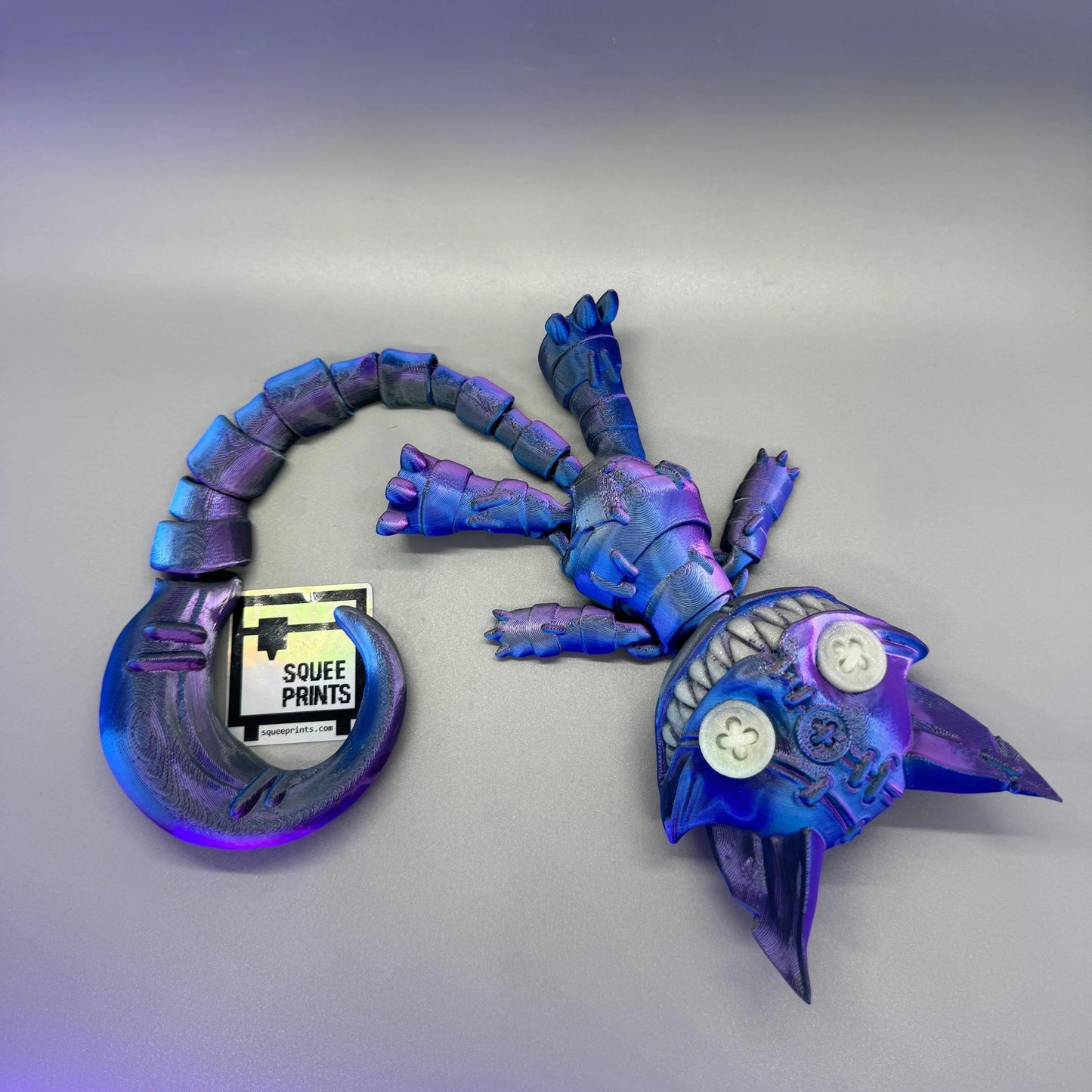 Creepy Cheshire Cat | Alice in Wonderland | Glow in the Dark | 13 Inches - Squee Prints