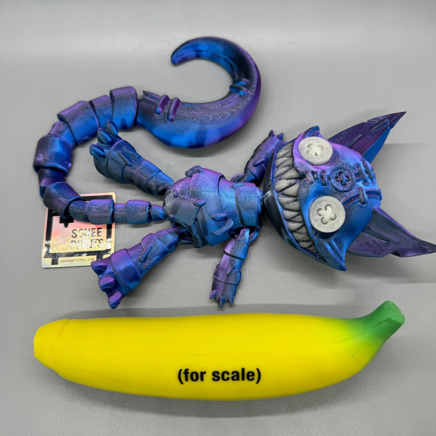 Creepy Cheshire Cat | Alice in Wonderland | Glow in the Dark | 13 Inches - Squee Prints