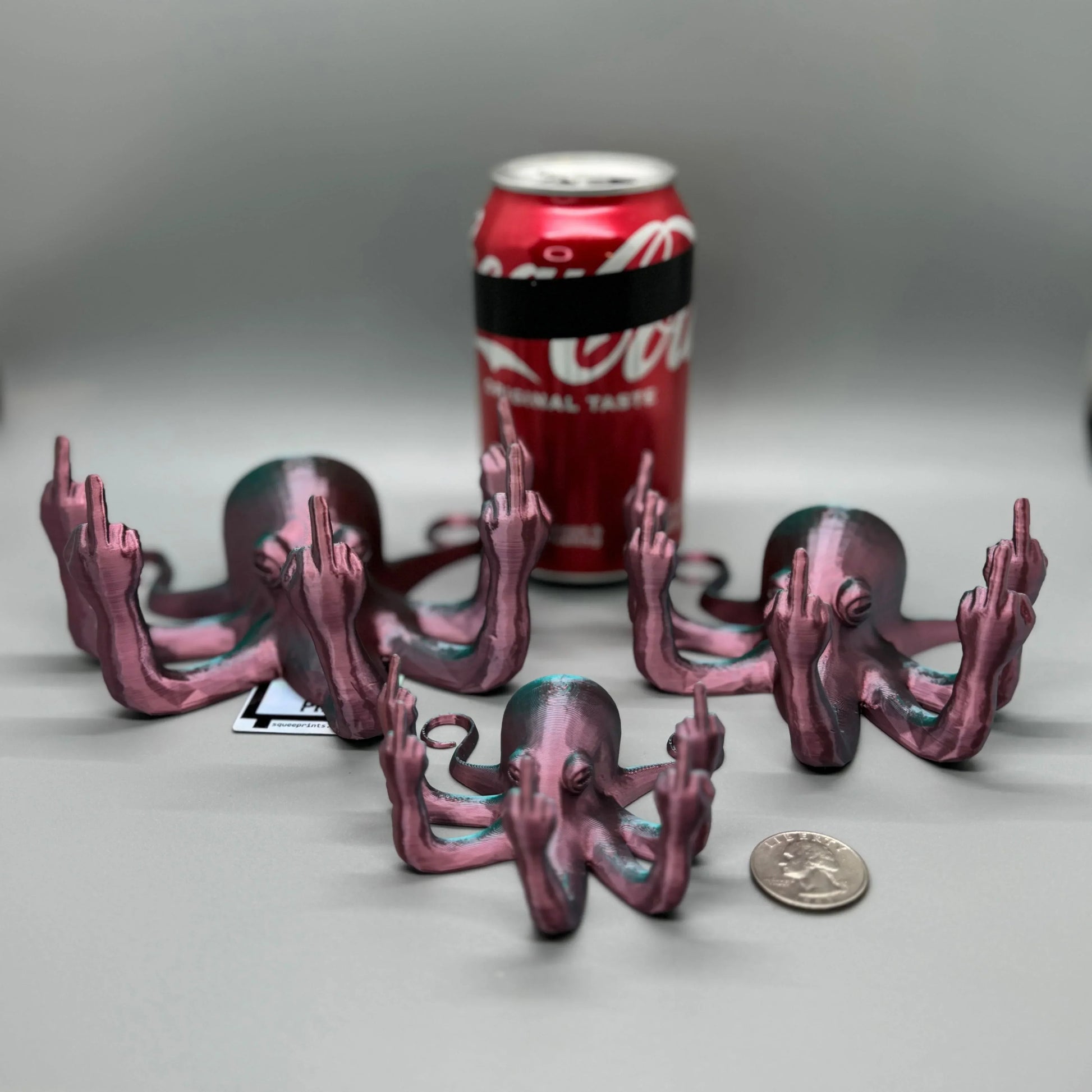 Fucktopus | Prank Gift | Middle Finger Octopus - Squee Prints