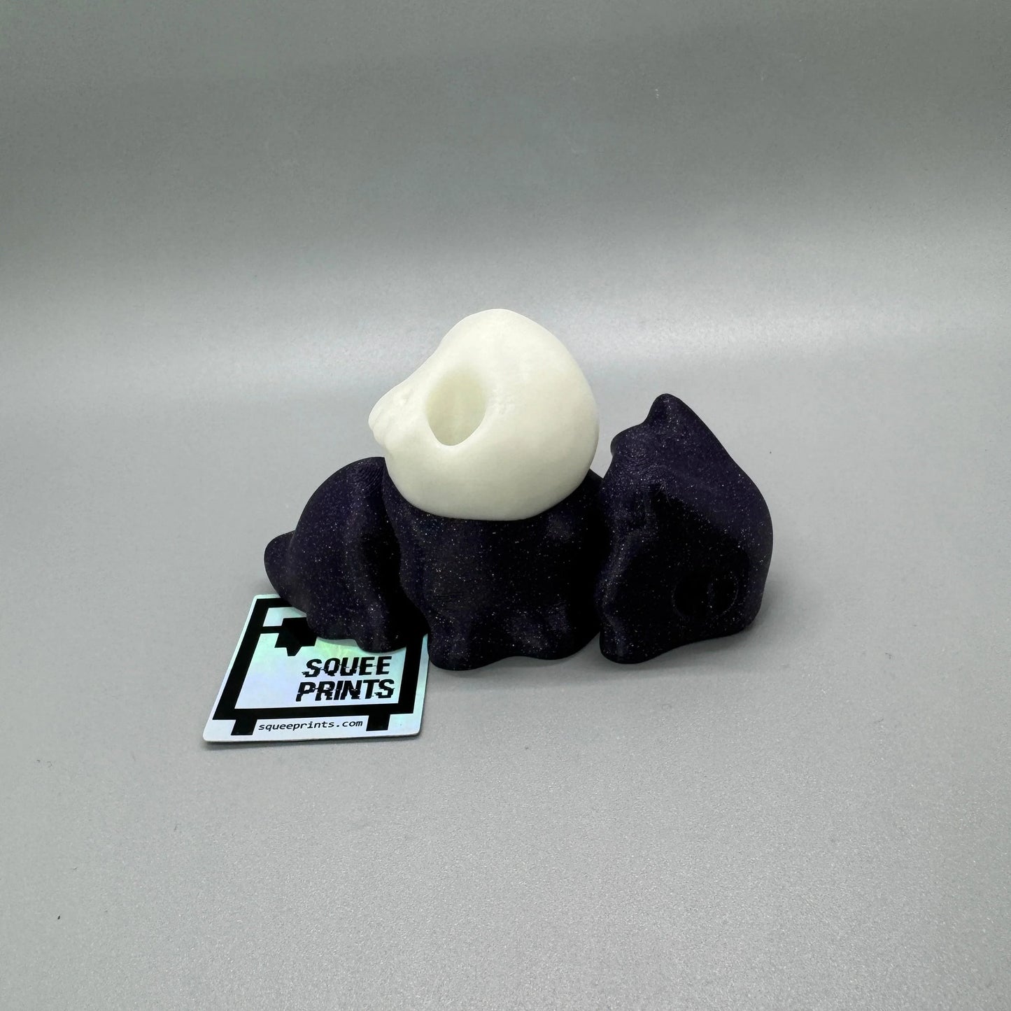 Flexi Snail with Skull Shell | Glow in the Dark - Squee Prints