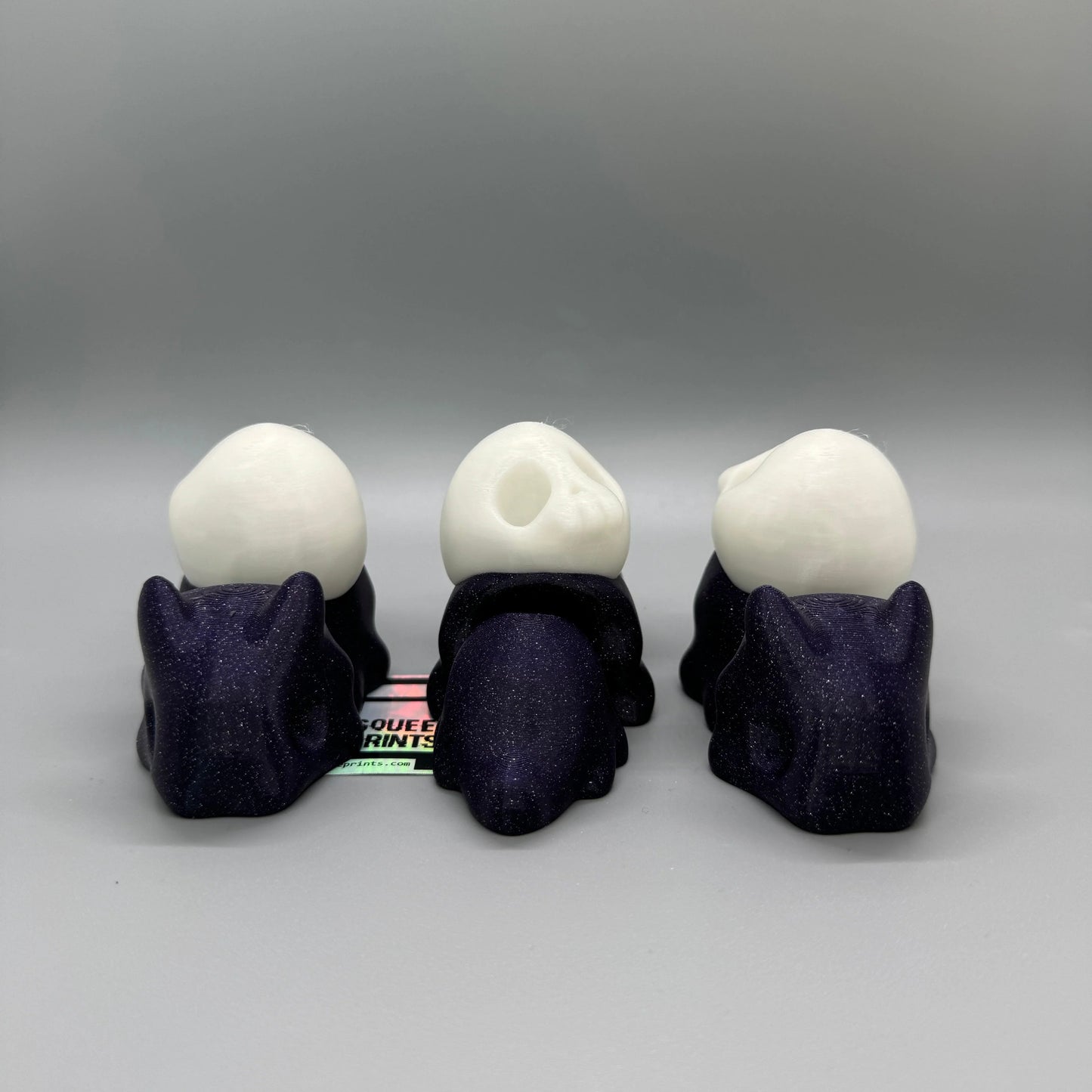 Flexi Snail with Skull Shell | Glow in the Dark - Squee Prints