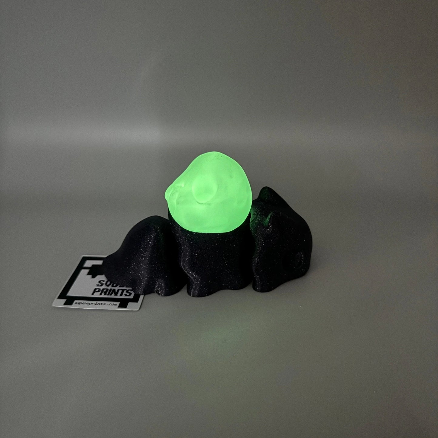 Flexi Snail with Skull Shell | Glow in the Dark - Squee Prints
