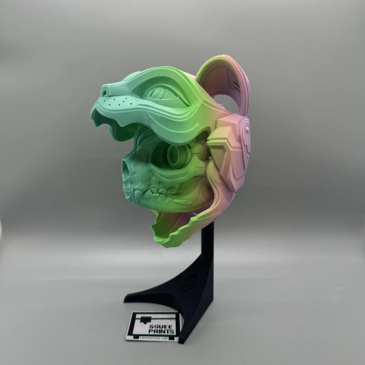 Cat Bot Droid | 3D Printed | Articulated Wall Mask - Squee Prints