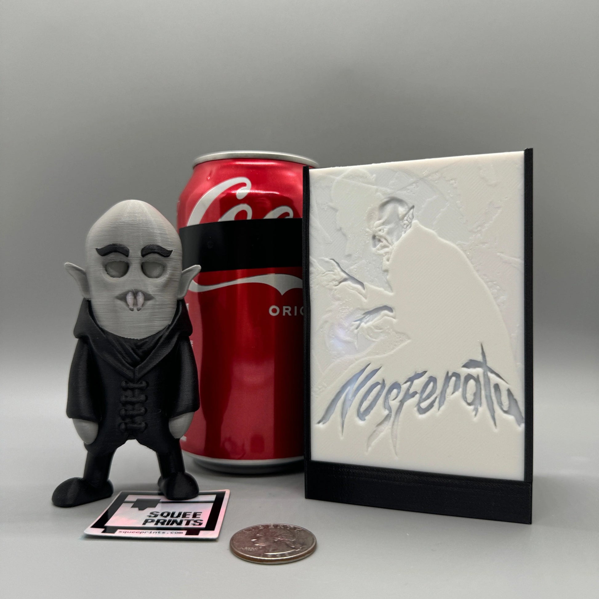 Nosferatu | Count Orlok | Vampire | Glow in the Dark | Lithophane - Squee Prints