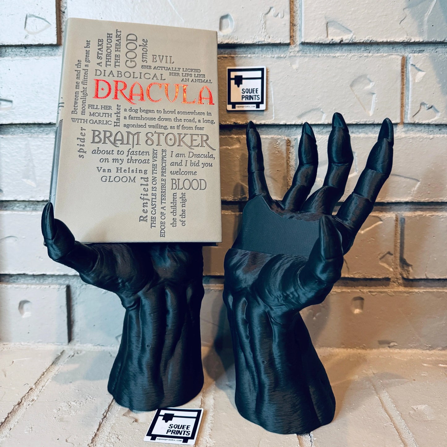 Demon Hand | Book Stand | Book Holder | Gothic Decor - Squee Prints