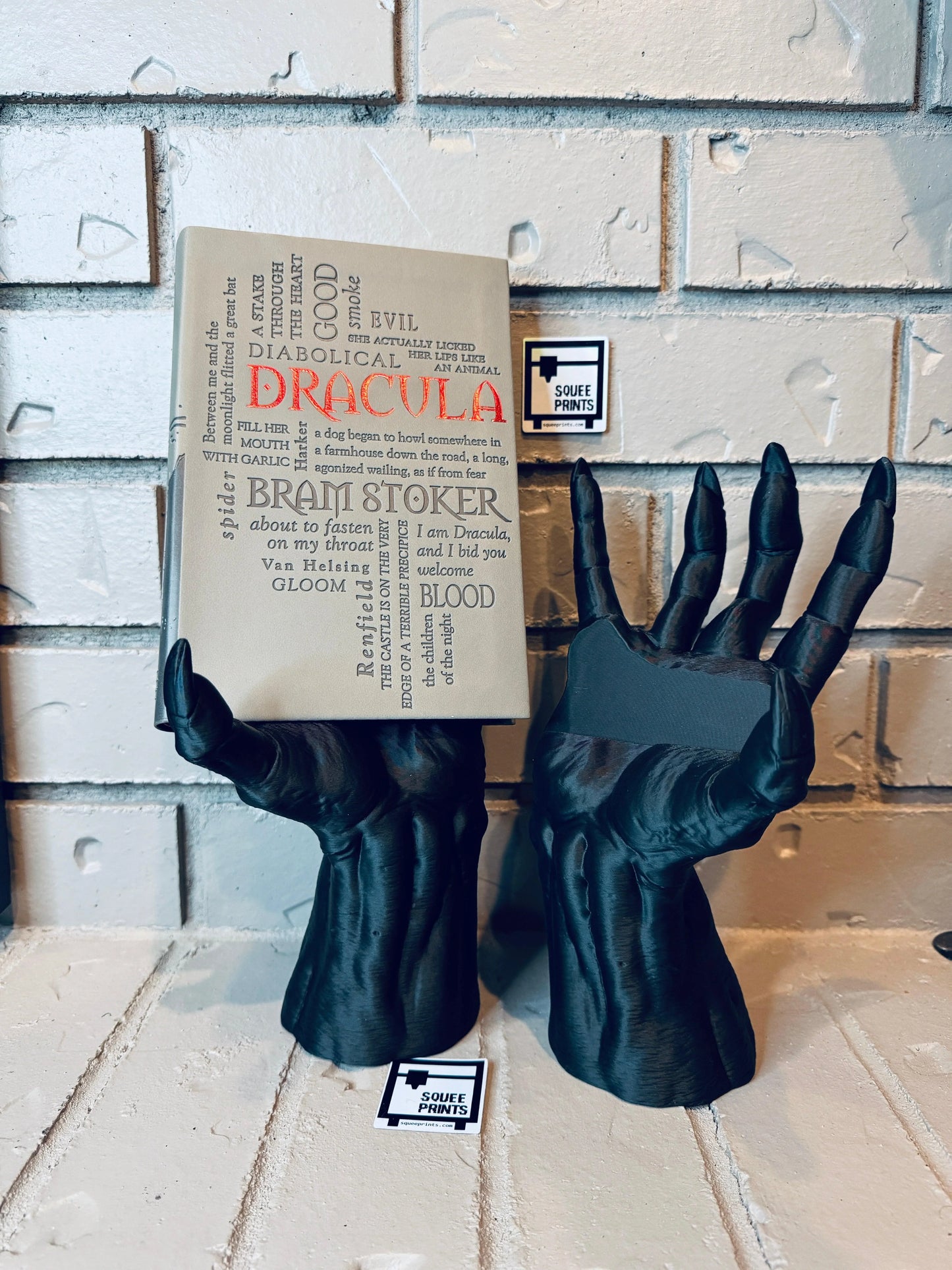 Demon Hand | Book Stand | Book Holder | Gothic Decor - Squee Prints