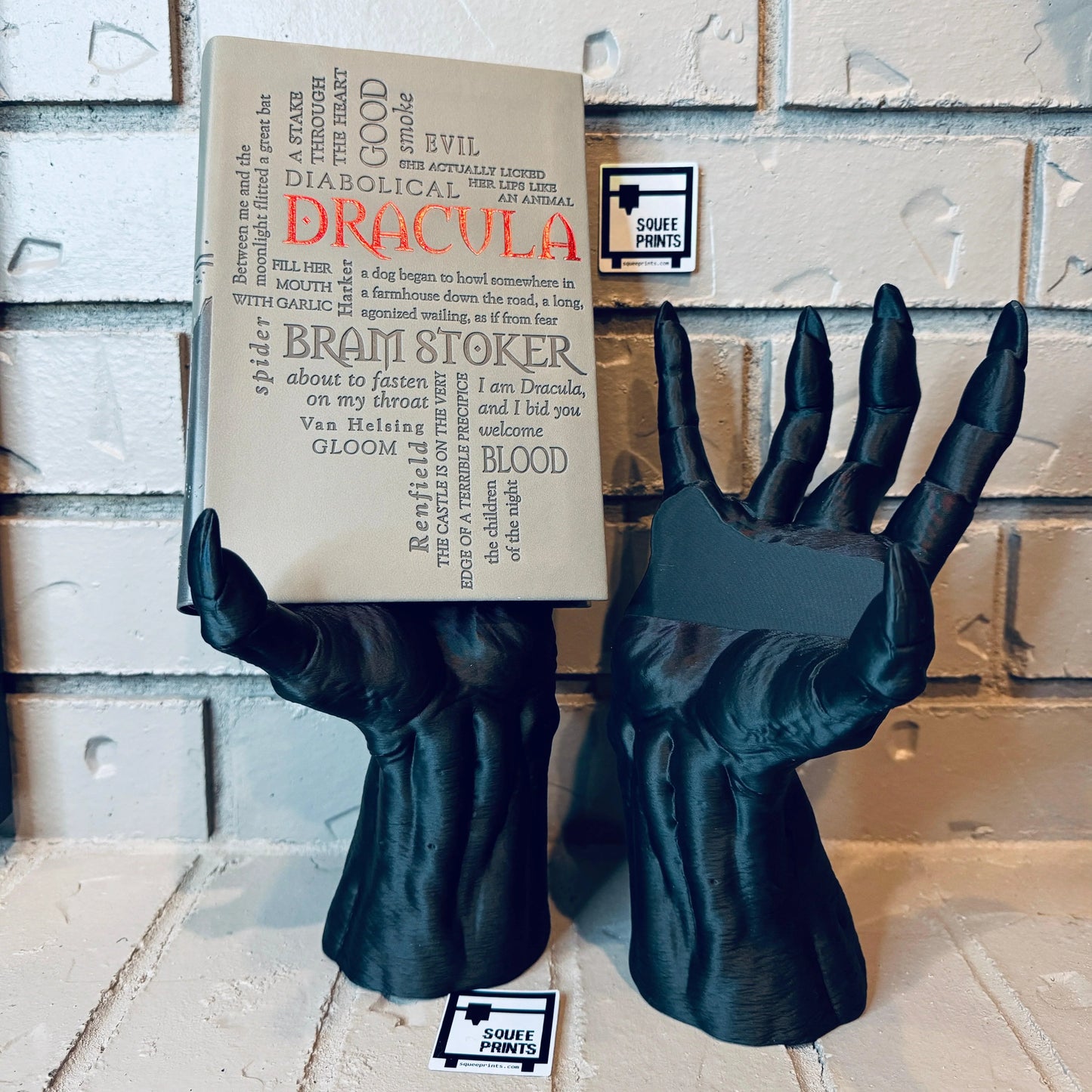 Demon Hand | Book Stand | Book Holder | Gothic Decor - Squee Prints