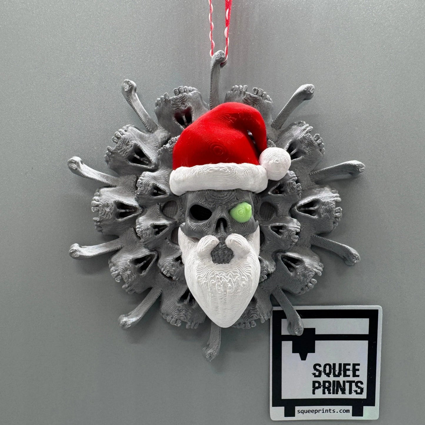 Bone Wreath | Creepmas | Christmas | Ornaments - Squee Prints
