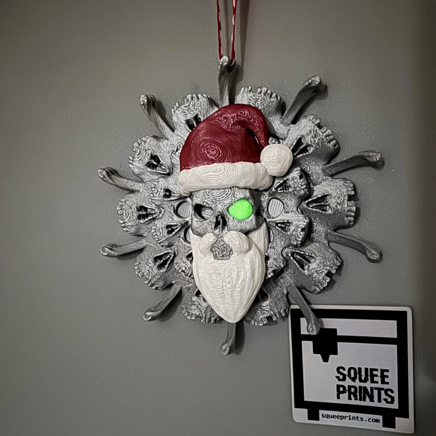 Bone Wreath | Creepmas | Christmas | Ornaments - Squee Prints