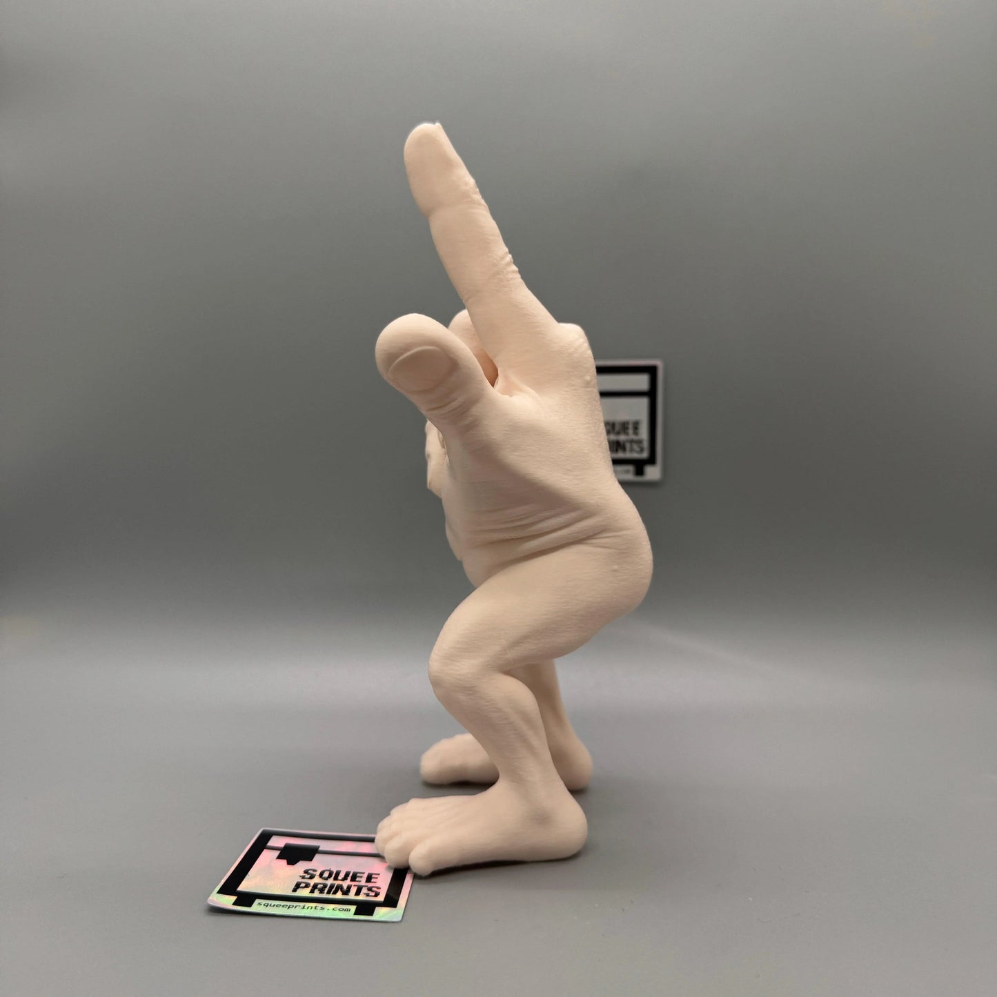 Disturbing Hand Monster Figure | Devil Horns | I Love You | Body Horror | Fingers with Legs - Squee Prints