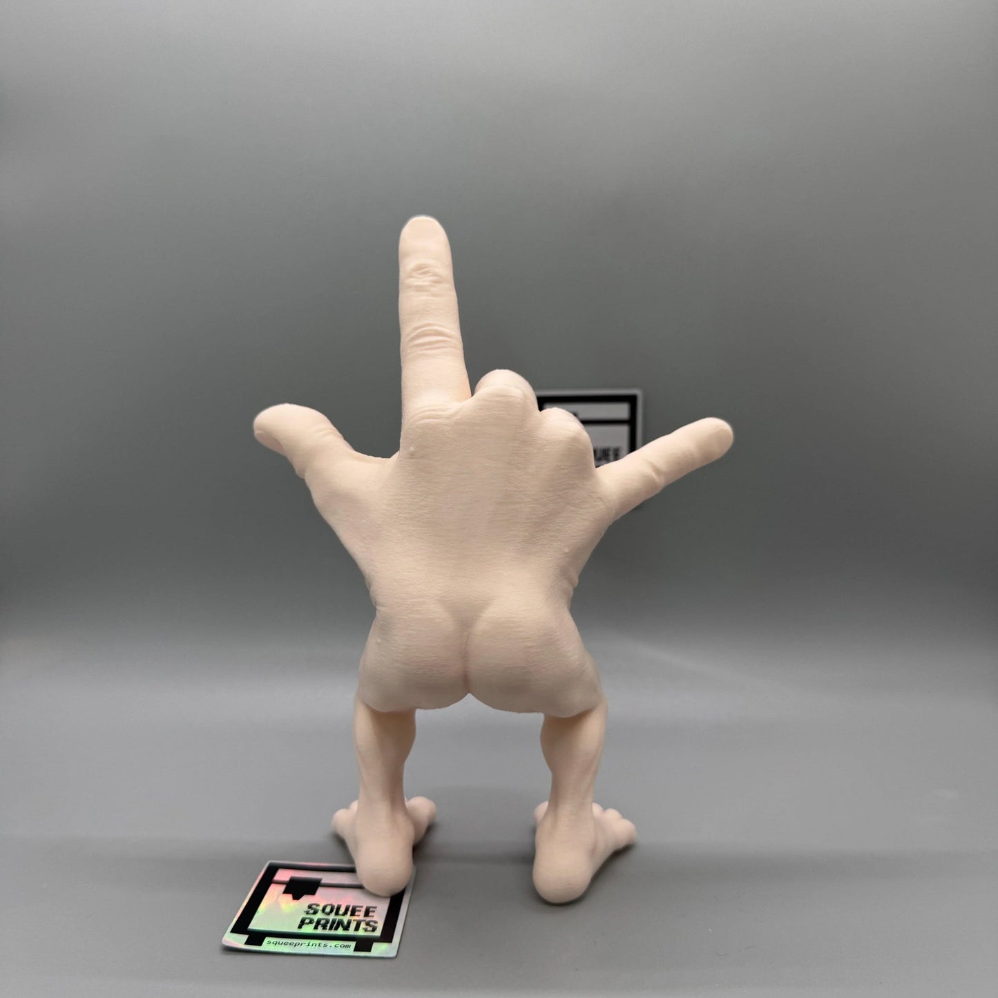 Disturbing Hand Monster Figure | Devil Horns | I Love You | Body Horror | Fingers with Legs - Squee Prints