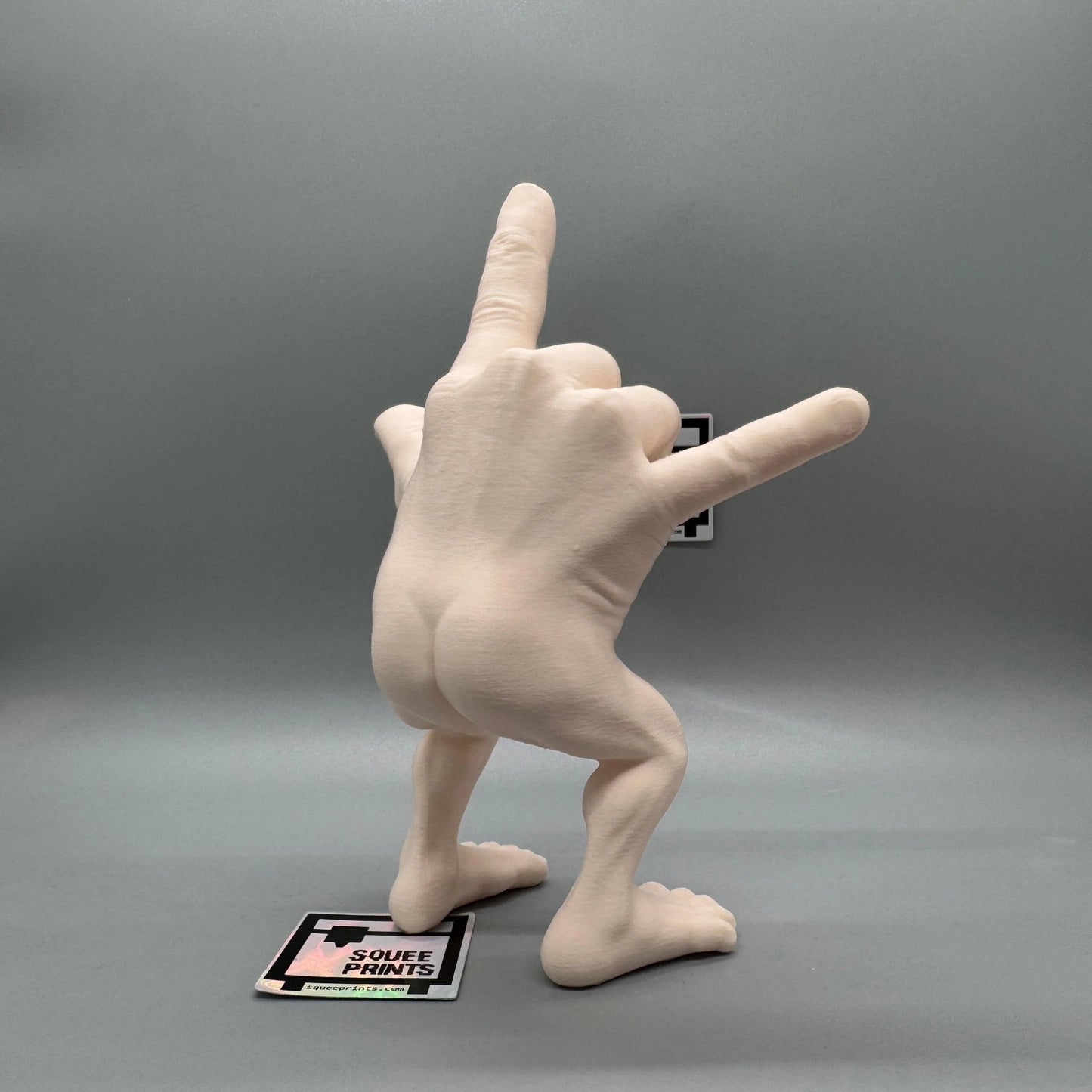 Disturbing Hand Monster Figure | Devil Horns | I Love You | Body Horror | Fingers with Legs - Squee Prints