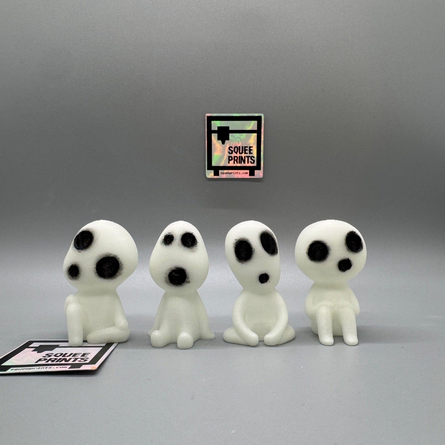 Haunted Kodama | Japanese Spirits | Hand Painted | Glow in the Dark - Squee Prints