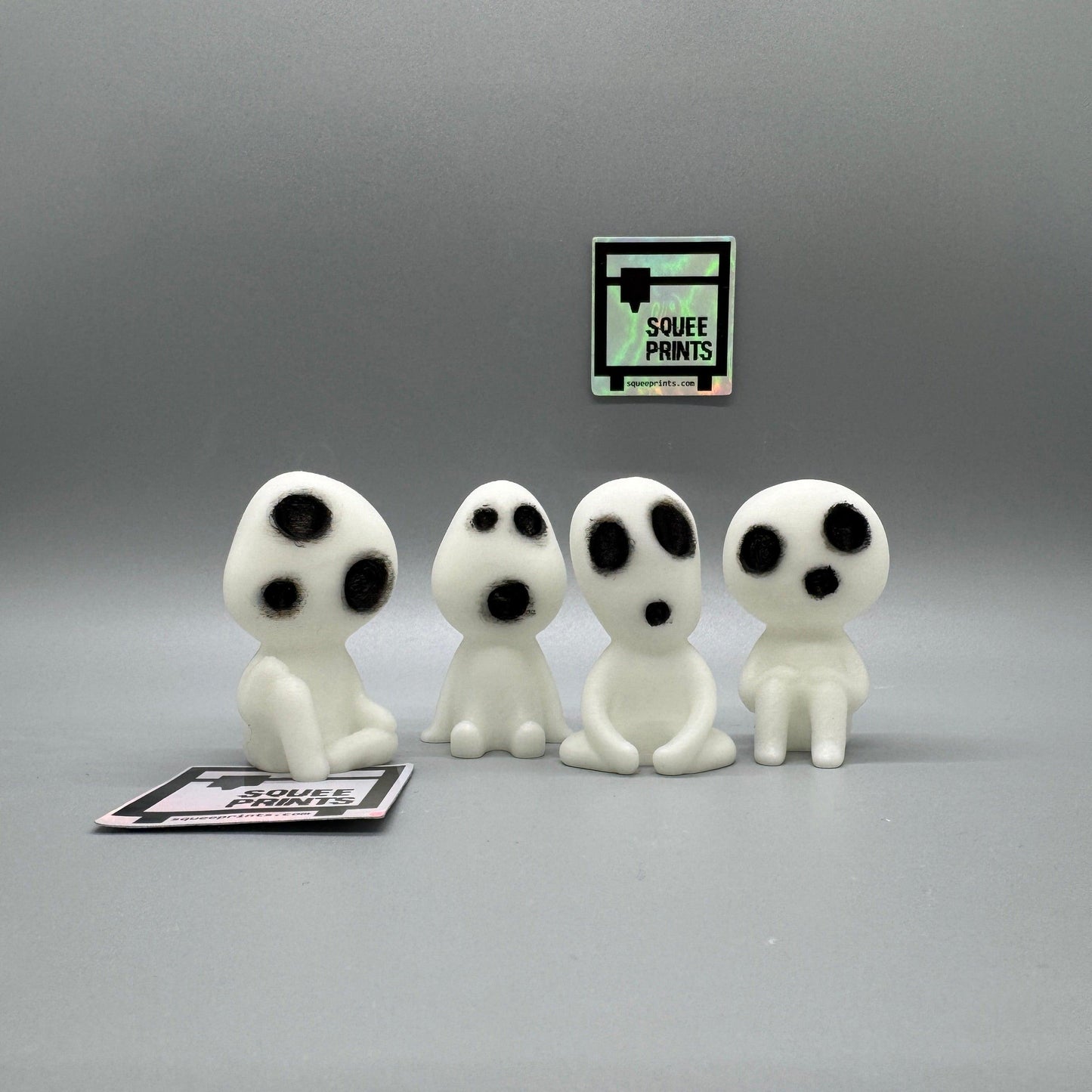 Haunted Kodama | Japanese Spirits | Hand Painted | Glow in the Dark - Squee Prints