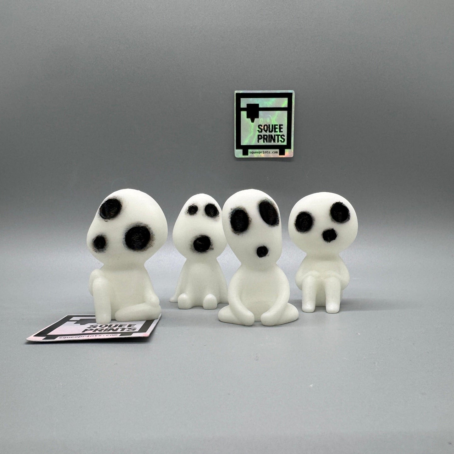 Haunted Kodama | Japanese Spirits | Hand Painted | Glow in the Dark - Squee Prints