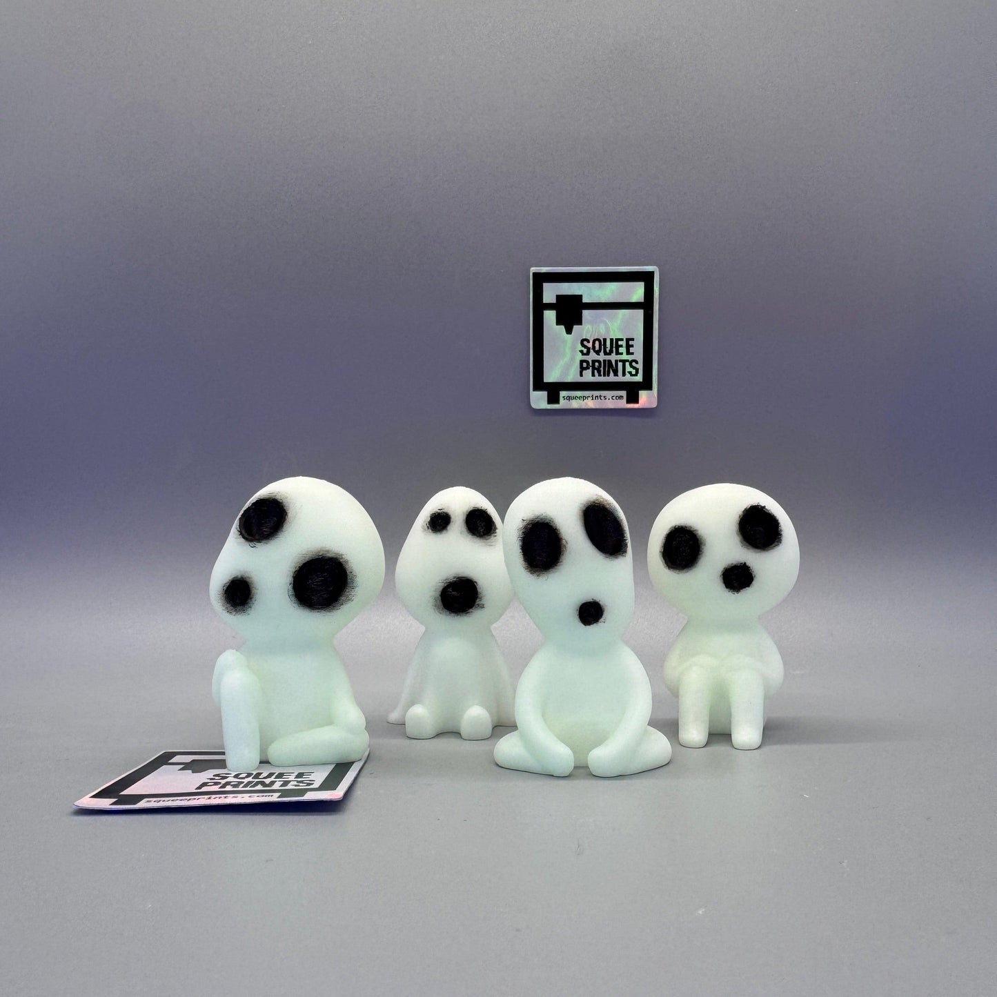 Haunted Kodama | Japanese Spirits | Hand Painted | Glow in the Dark - Squee Prints