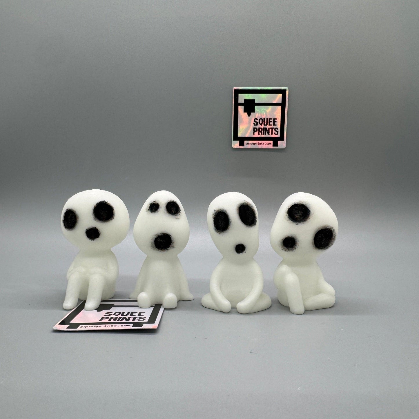 Haunted Kodama | Japanese Spirits | Hand Painted | Glow in the Dark - Squee Prints