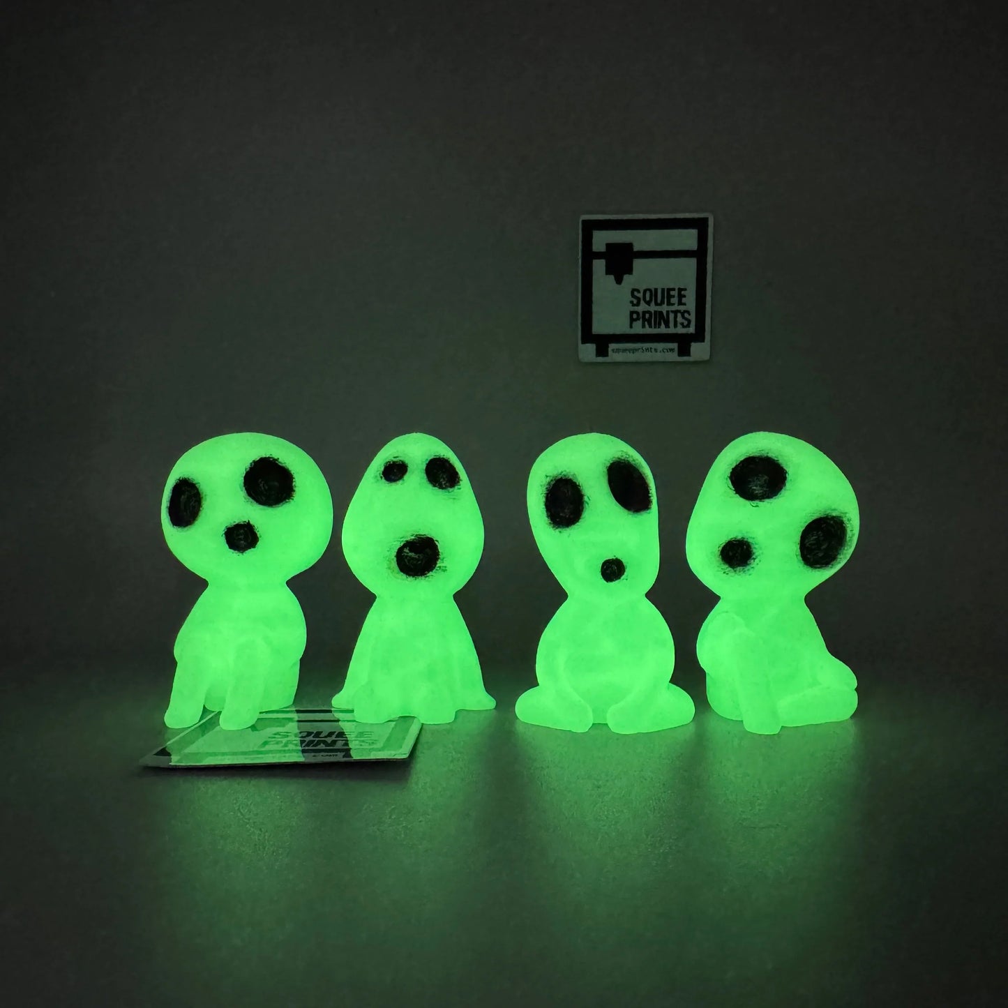 Haunted Kodama | Japanese Spirits | Hand Painted | Glow in the Dark