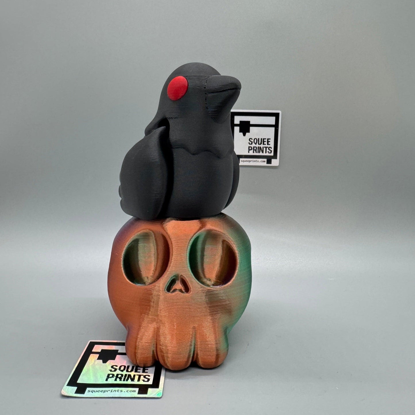 Articulated Raven | Fidget with Skull | Edgar Allan Poe | 3D Printed - Squee Prints