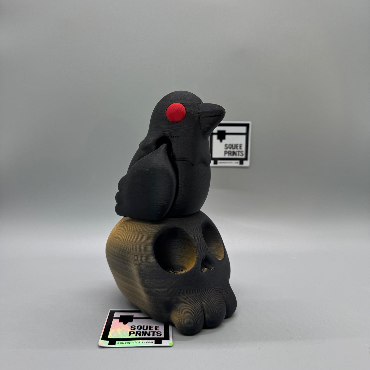 Articulated Raven | Fidget with Skull | Edgar Allan Poe | 3D Printed - Squee Prints
