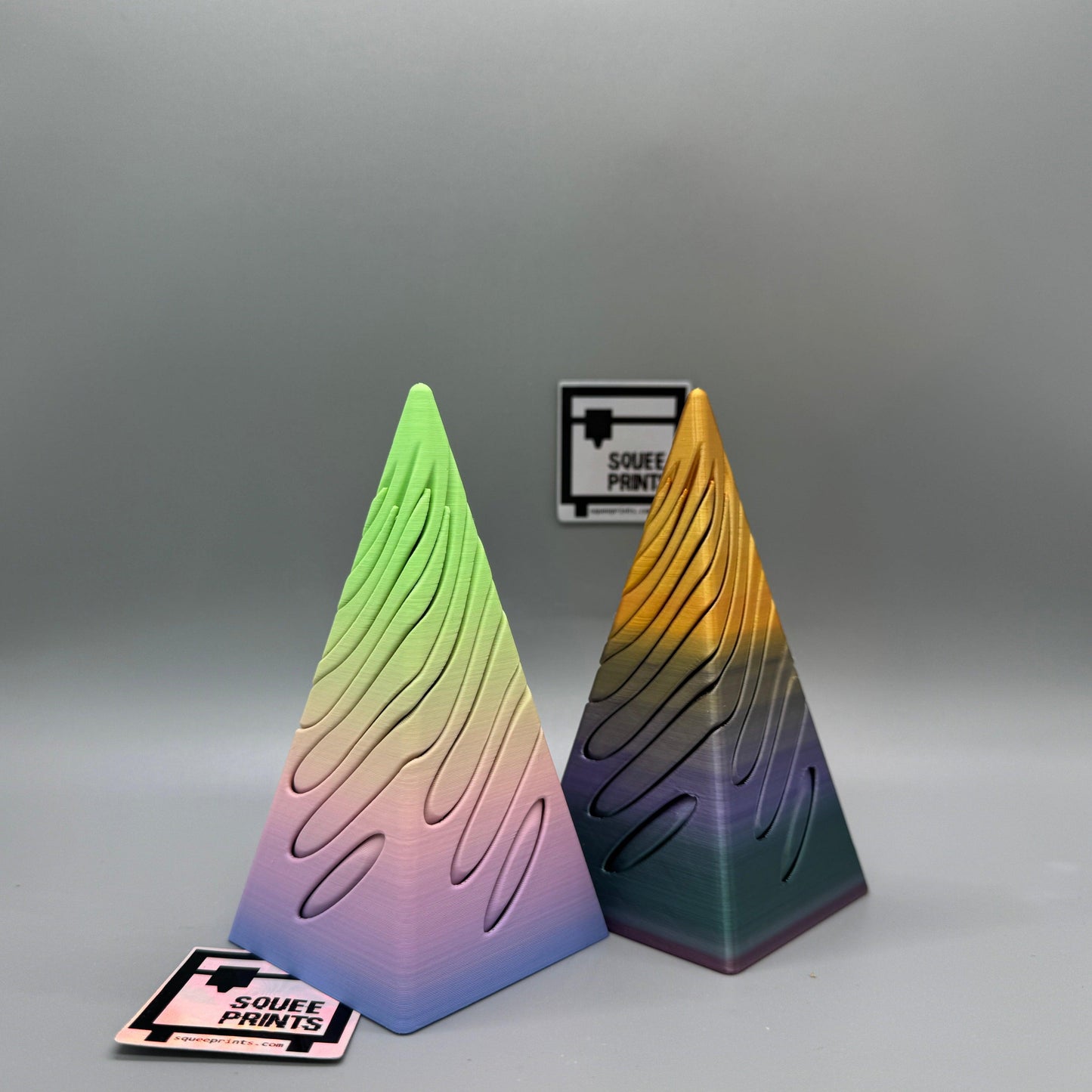 Vortex Fidget Pyramid | 3D Printed | Desk Fidget Toys - Squee Prints
