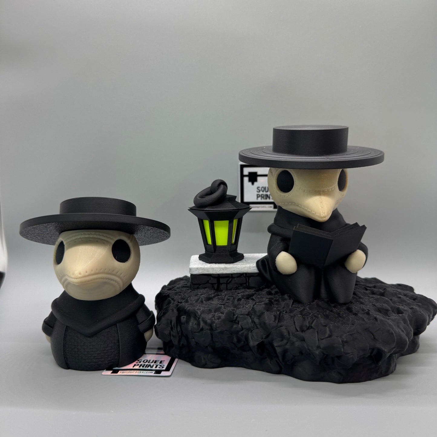 Black Plague Doctor | Medieval Renaissance | 3D Printed - Squee Prints