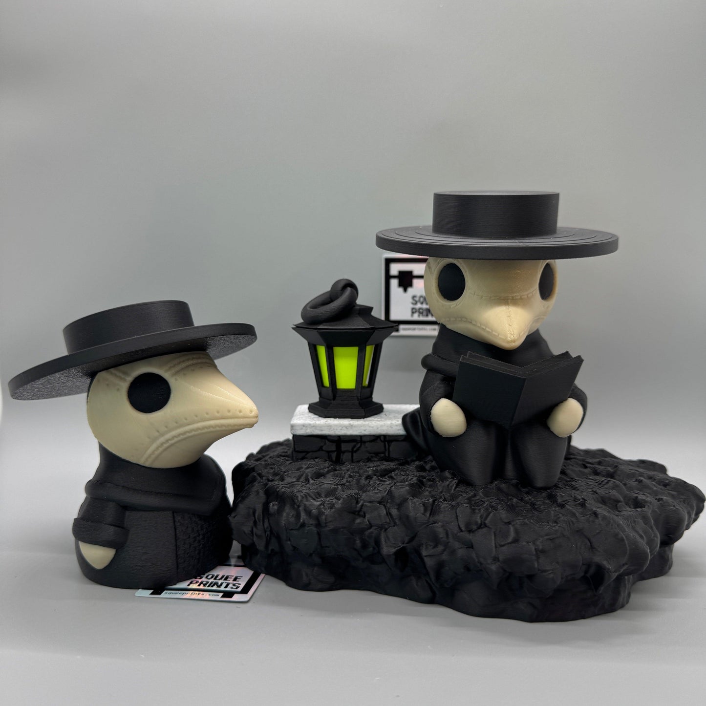 Black Plague Doctor | Medieval Renaissance | 3D Printed - Squee Prints