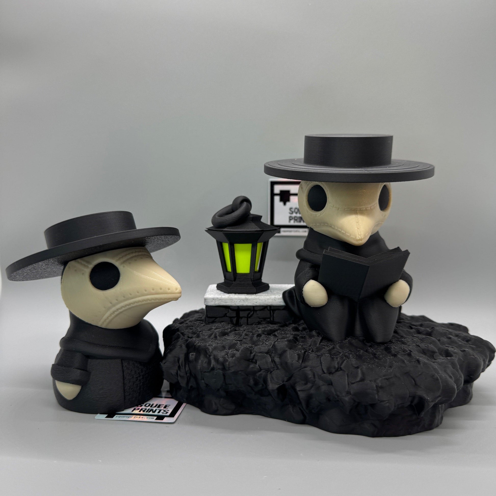 Black Plague Doctor | Medieval Renaissance | 3D Printed - Squee Prints
