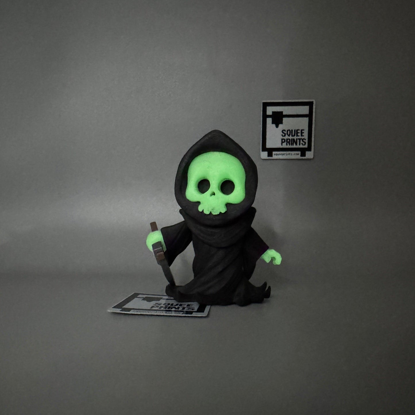 Grim Reaper | Articulating Flexi Fidget | Glow in the Dark | 3D Printed - Squee Prints