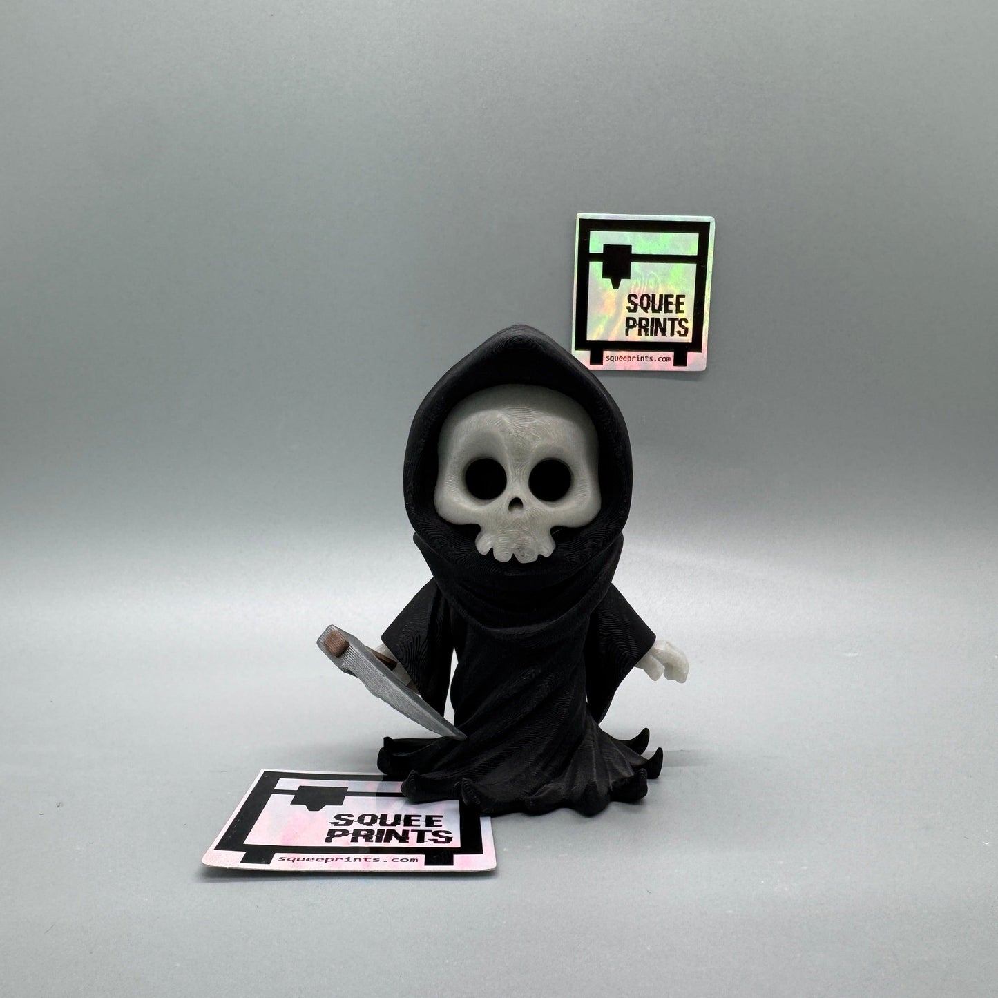 Grim Reaper | Articulating Flexi Fidget | Glow in the Dark | 3D Printed - Squee Prints