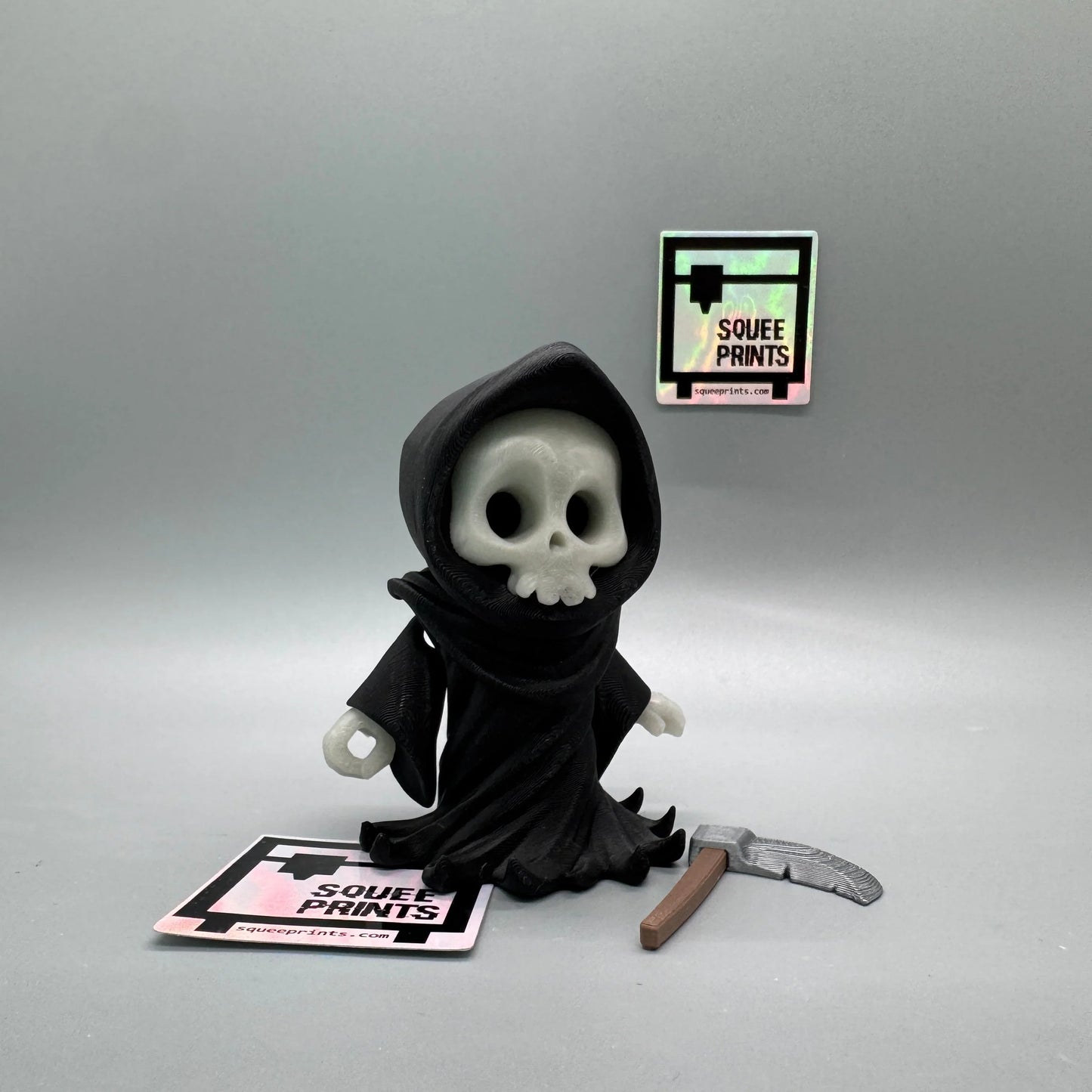 Grim Reaper | Articulating Flexi Fidget | Glow in the Dark | 3D Printed