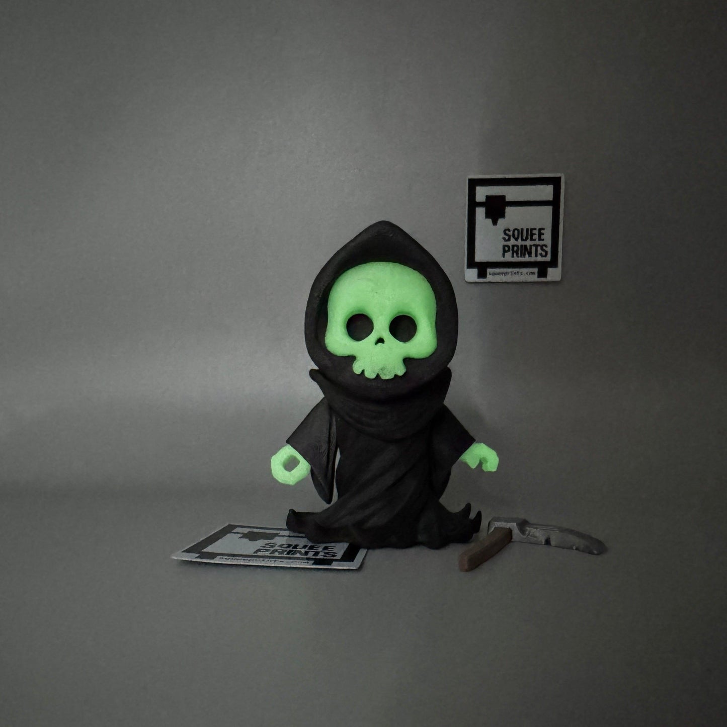 Grim Reaper | Articulating Flexi Fidget | Glow in the Dark | 3D Printed - Squee Prints