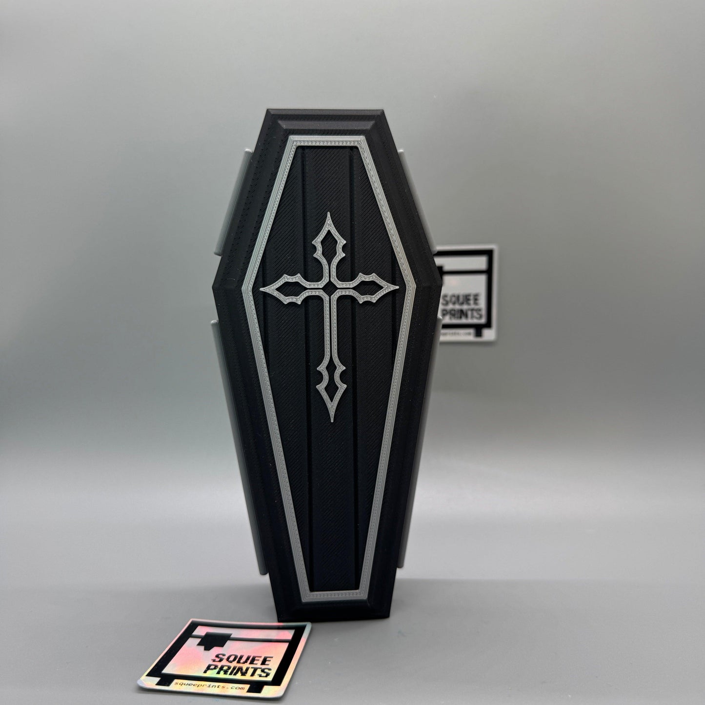 Coffin | Casket | Miniature | 3D Printed | Halloween Decor - Squee Prints
