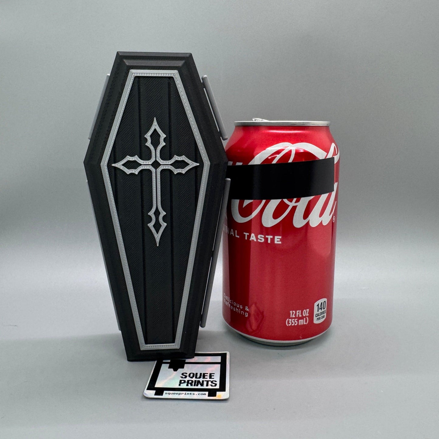 Coffin | Casket | Miniature | 3D Printed | Halloween Decor - Squee Prints