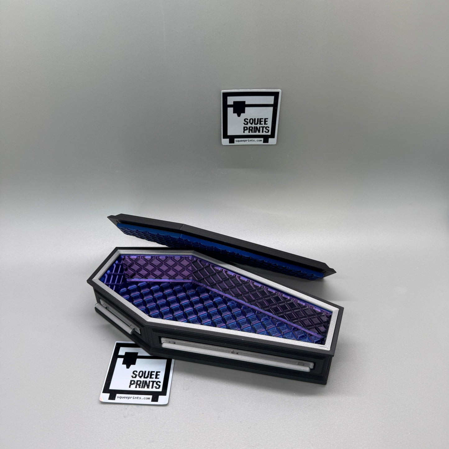 Coffin | Casket | Miniature | 3D Printed | Halloween Decor - Squee Prints