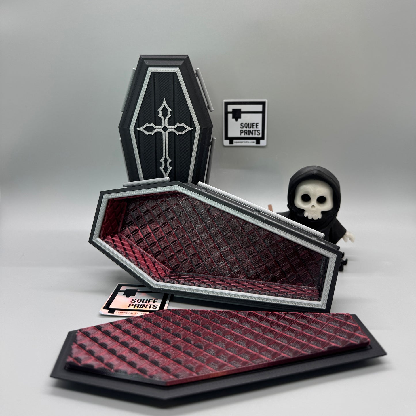 Coffin | Casket | Miniature | 3D Printed | Halloween Decor