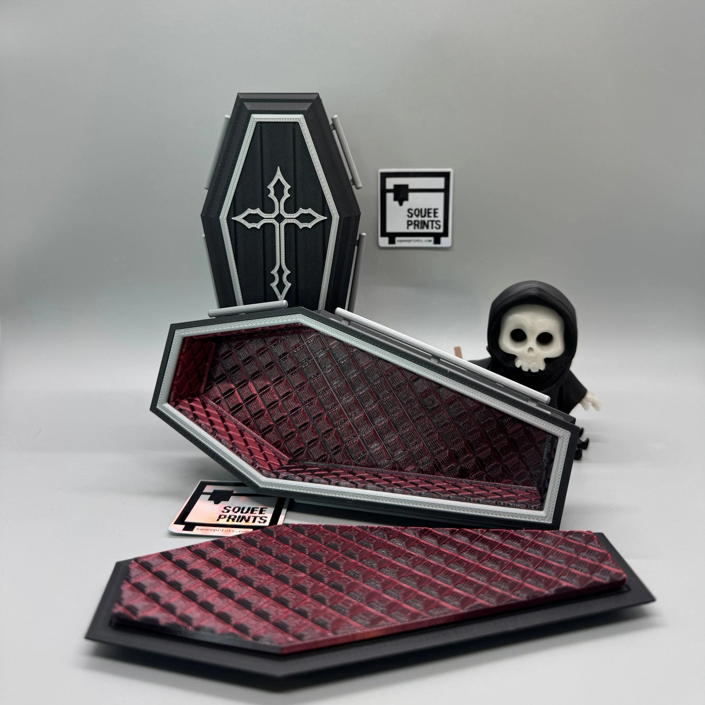 Coffin | Casket | Miniature | 3D Printed | Halloween Decor