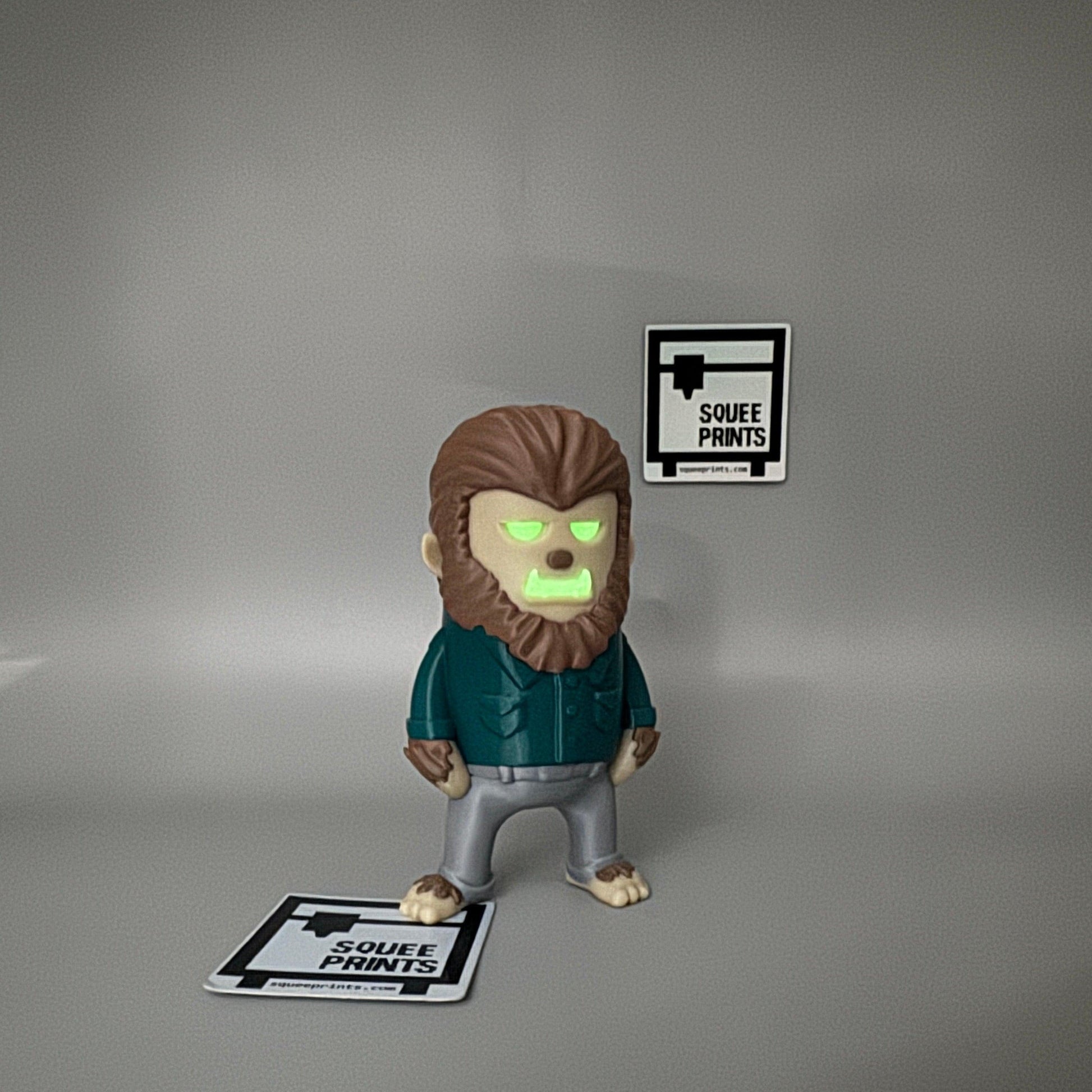 Werewolf | Lycanthrope | Glow in the Dark | 3D Printed Horror Figure - Squee Prints