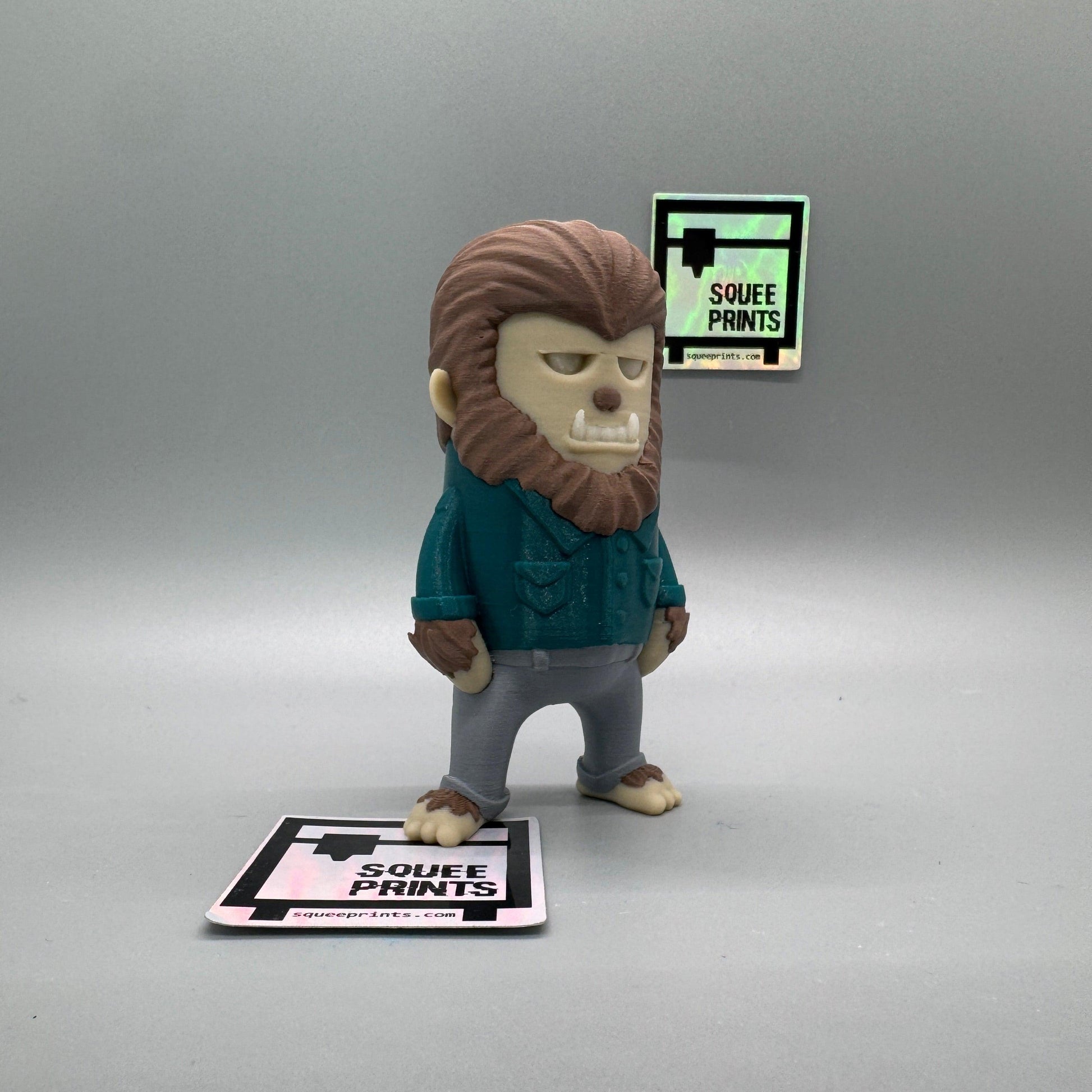 Werewolf | Lycanthrope | Glow in the Dark | 3D Printed Horror Figure - Squee Prints