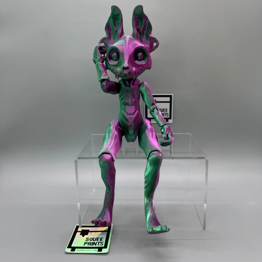 Bone Rat Fiend with Eyes | Articulated | BJD | 3D Printed - Squee Prints