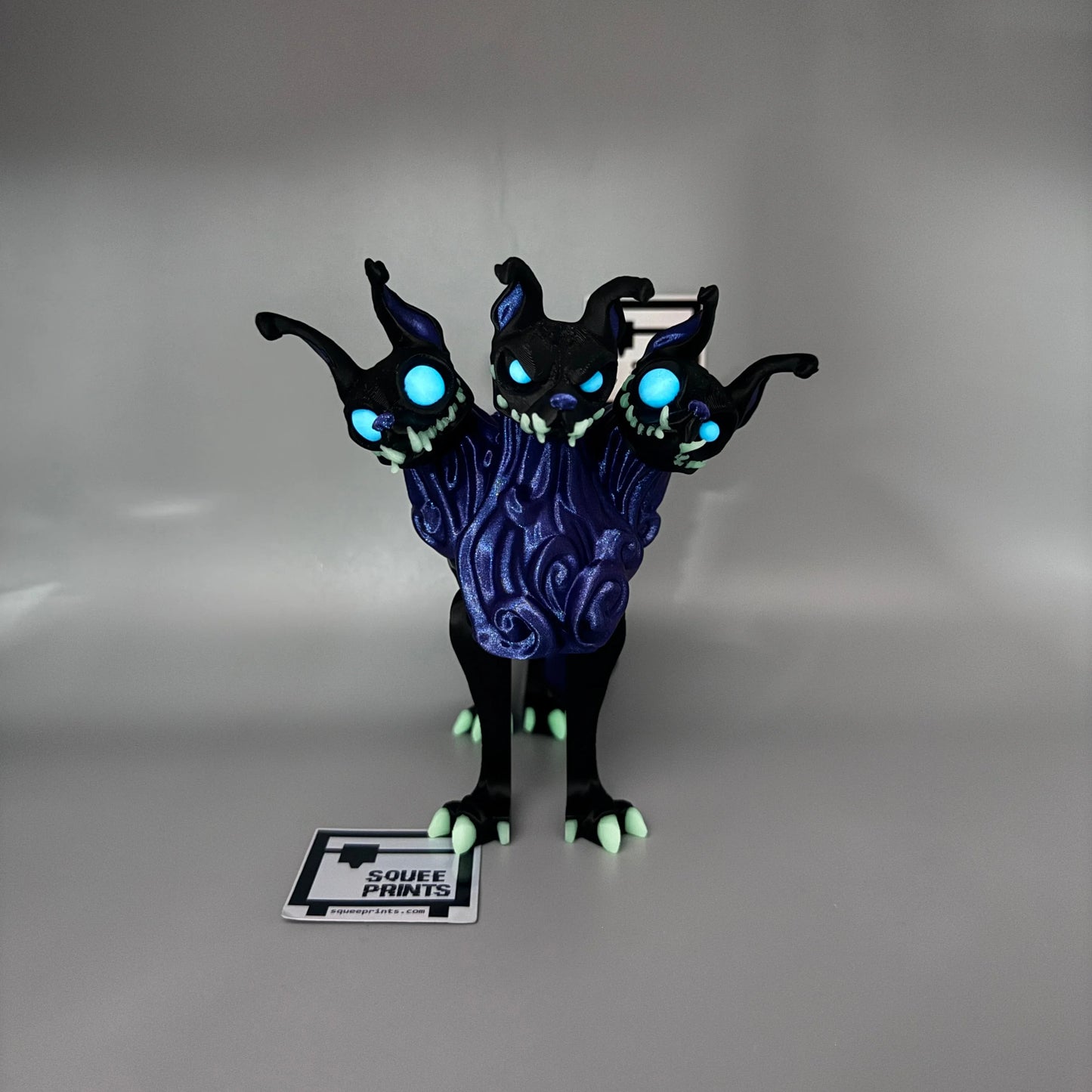 Cerberus | Multi-Headed Dog | Hound Of Hades | Glow in the Dark - Squee Prints