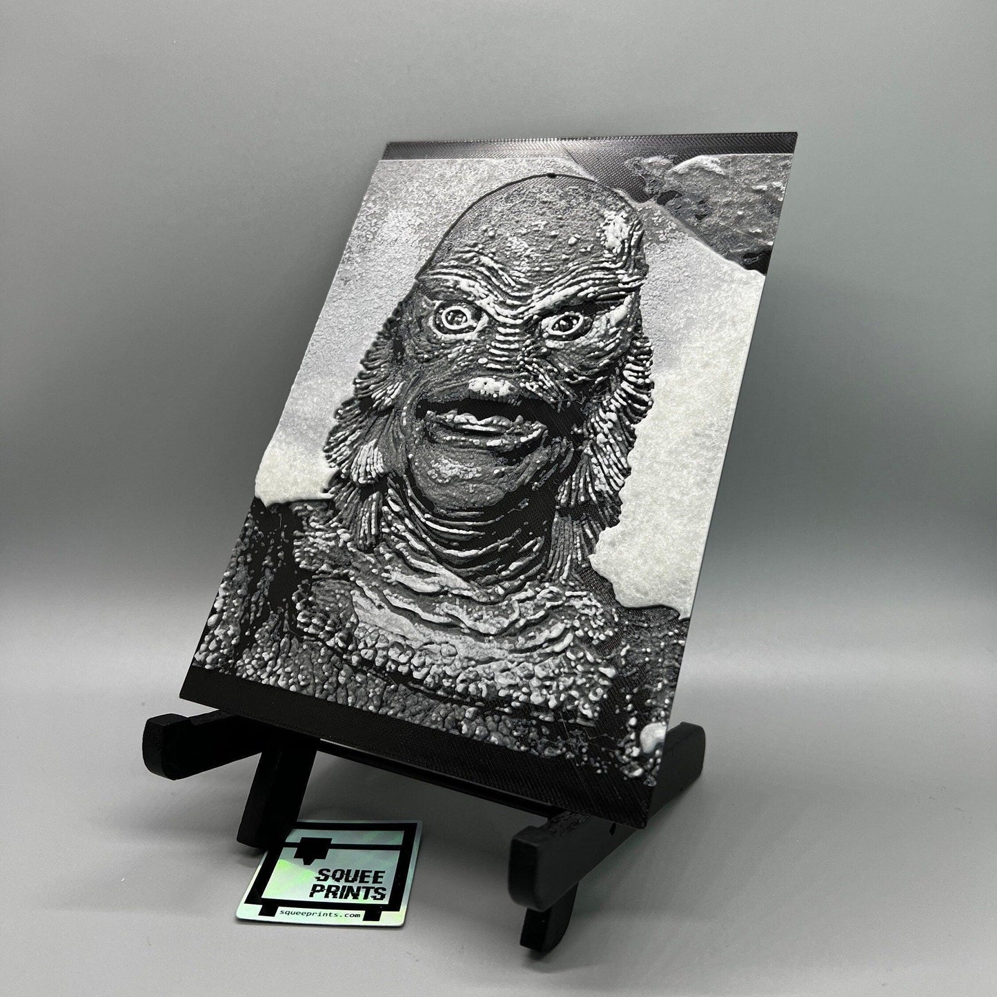 Creature from the Black Lagoon | 3D Painting | Glow in the Dark - Squee Prints
