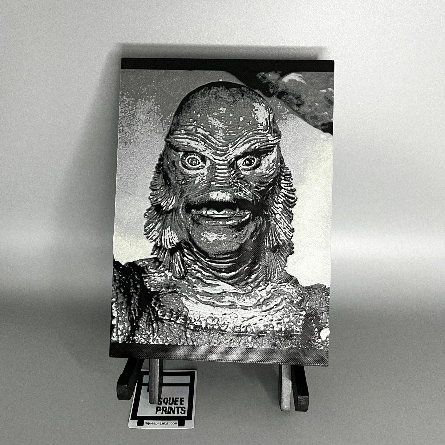 Creature from the Black Lagoon | 3D Painting | Glow in the Dark - Squee Prints