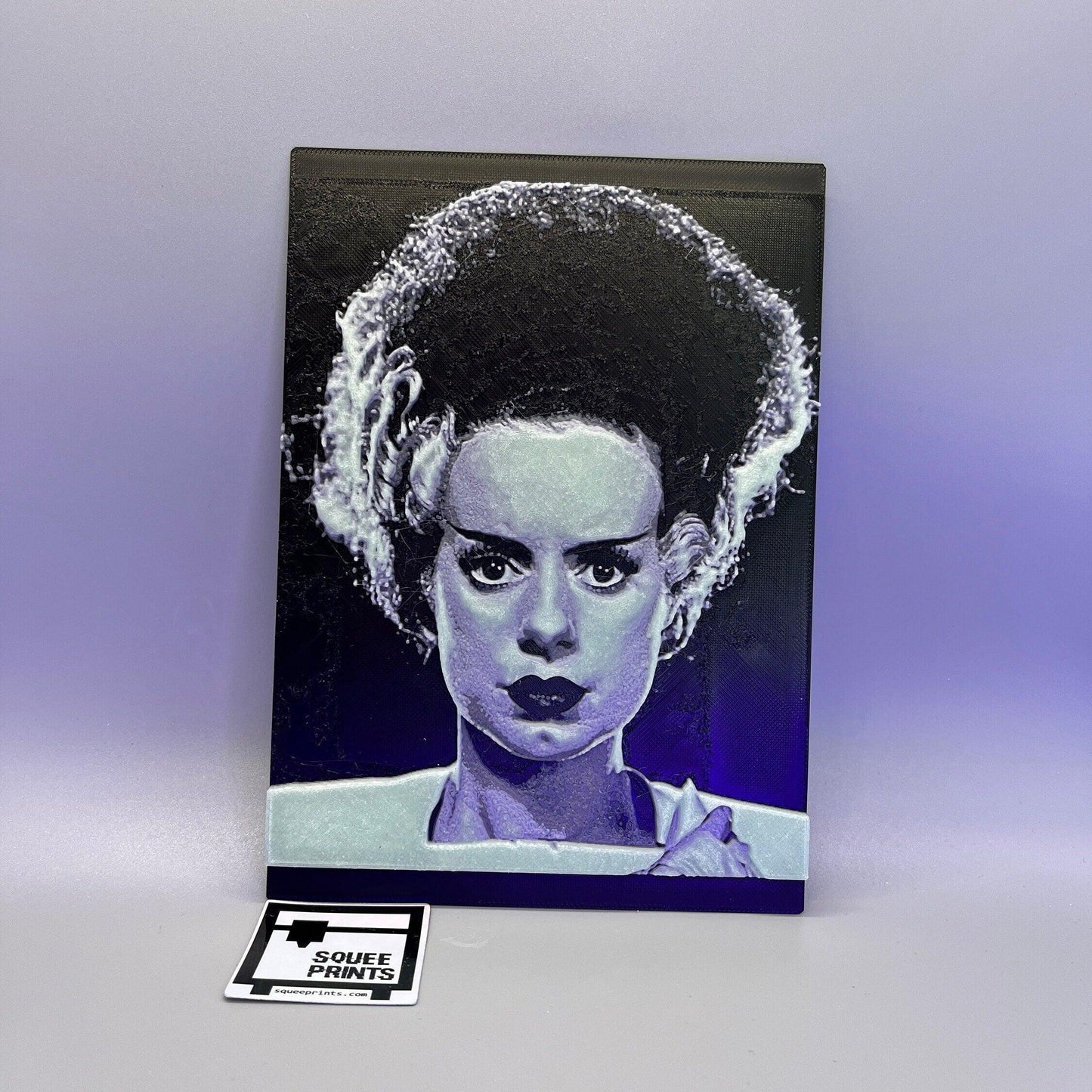 The Bride of Frankenstein | 3D Painting | Glow in the Dark - Squee Prints
